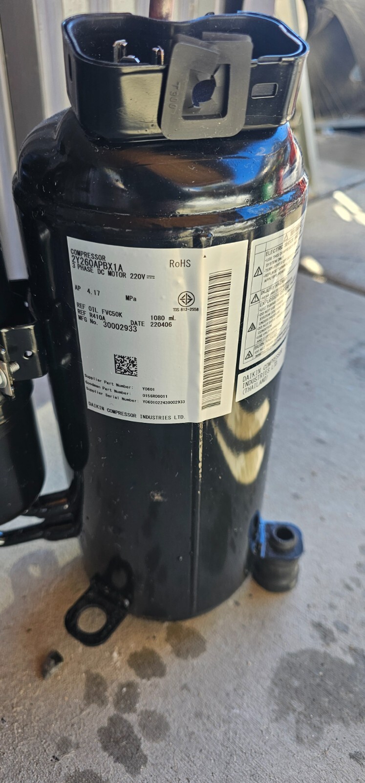 goodman compressor 0156r00011