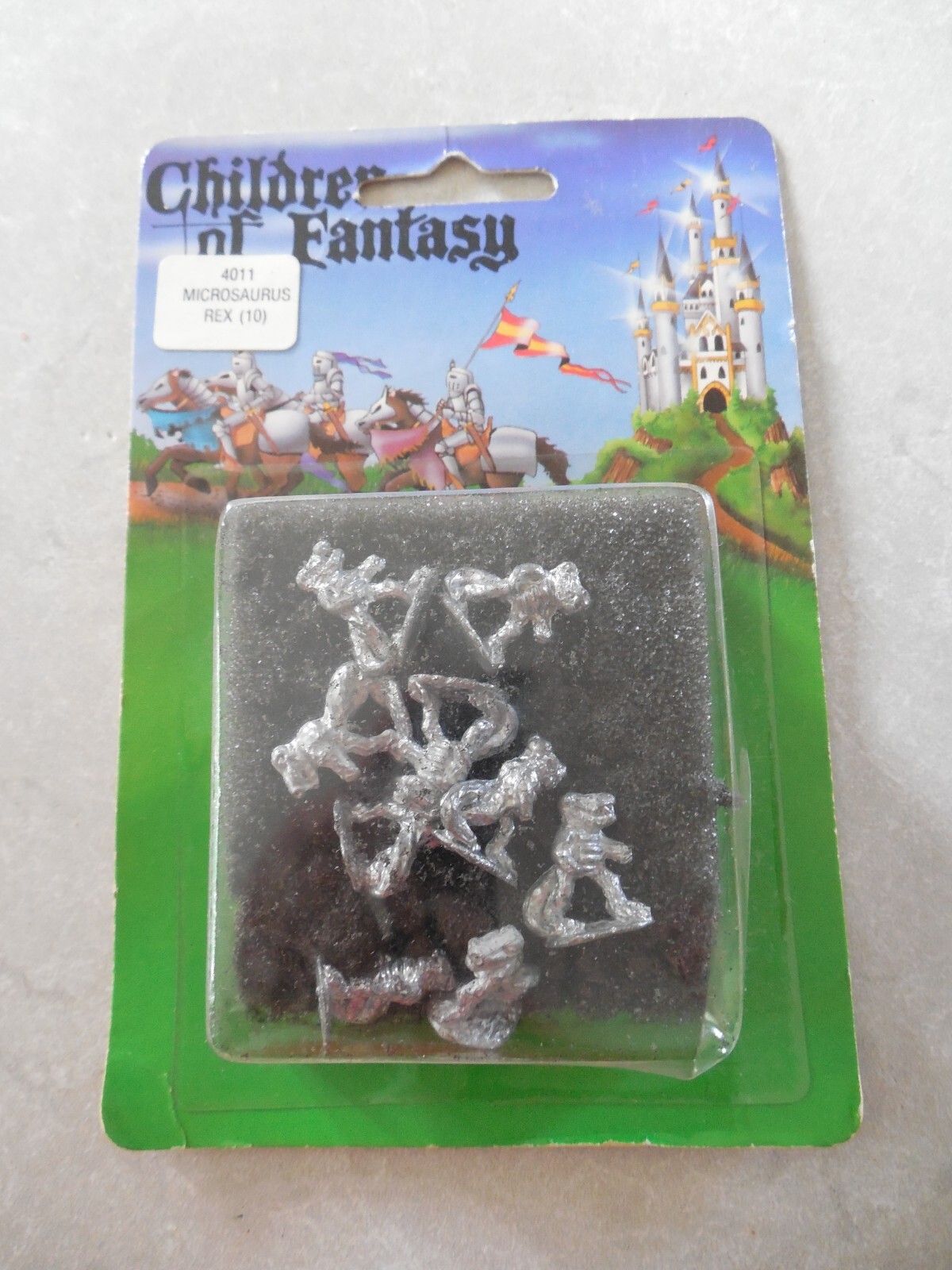 CHILDREN OF FANTASY MINIATURES #4011 MICROSAURUS REX PACK OF 10, NIB, SEALED!
