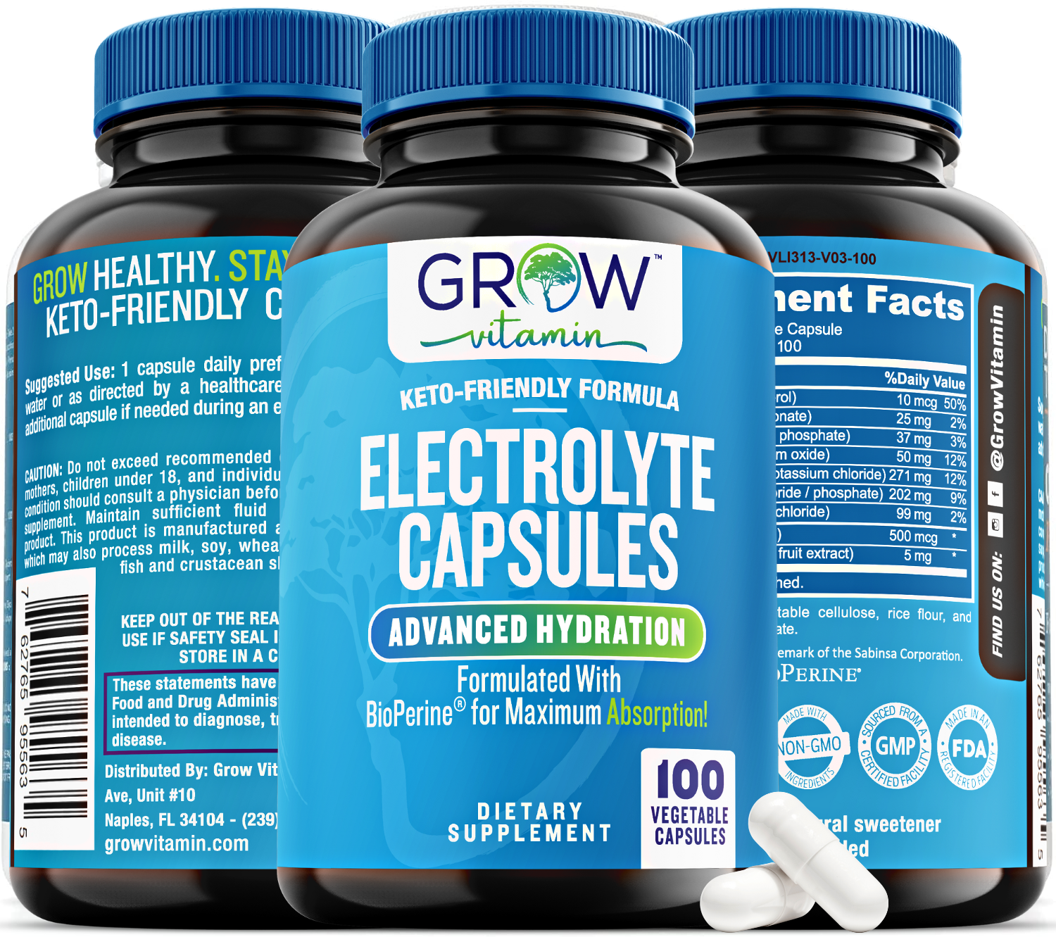 Complete Electrolyte Supplement-Potassium Chloride Magnesium NEW! Exp 06/2024