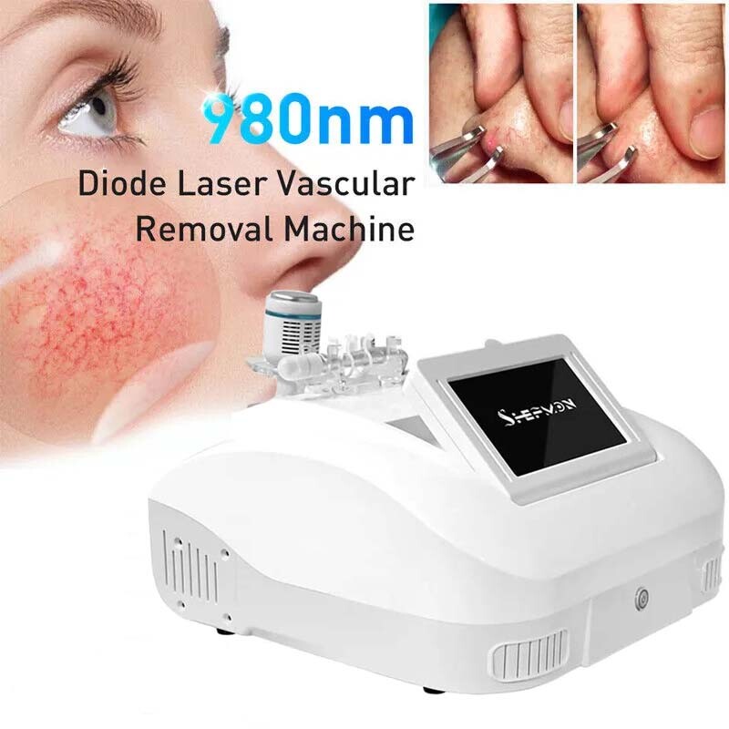 980nm Skin Spider Vein Blood Vessel Vascular Removal Diode Laser Facial Machine