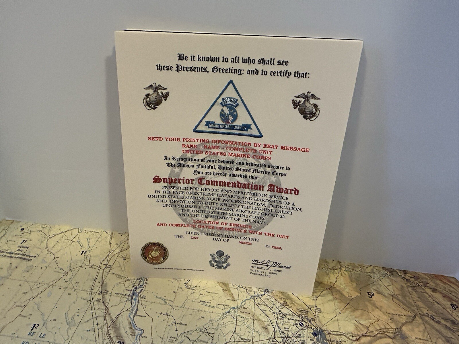 U.S.M.C. / MARINE AIRCRAFT GROUP 32 - SUPERIOR COMMENDATION AWARD