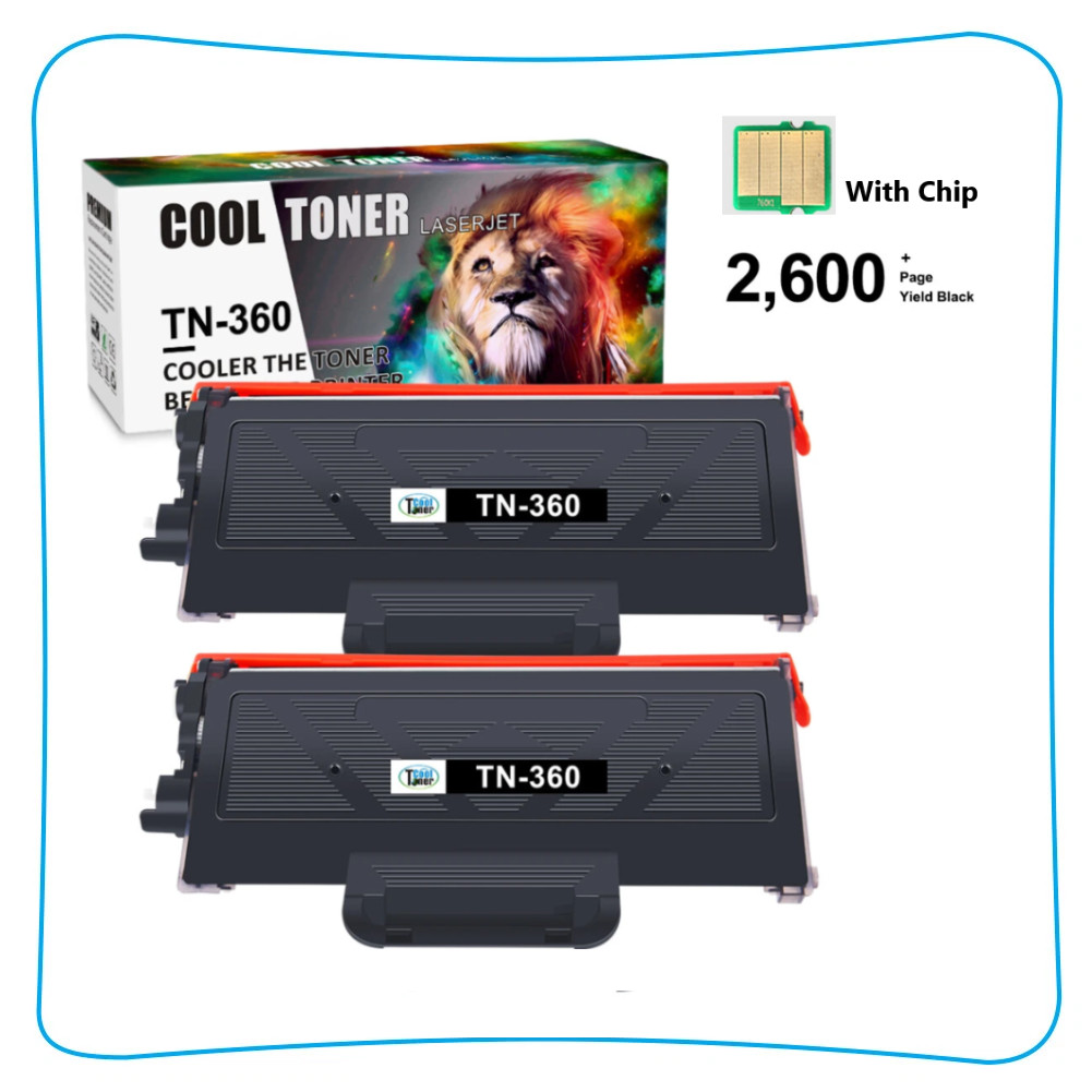 2PK TN360 Toner Cartridge For Brother TN-360 MFC-7340 MFC-7840W HL-2140 HL-2170W
