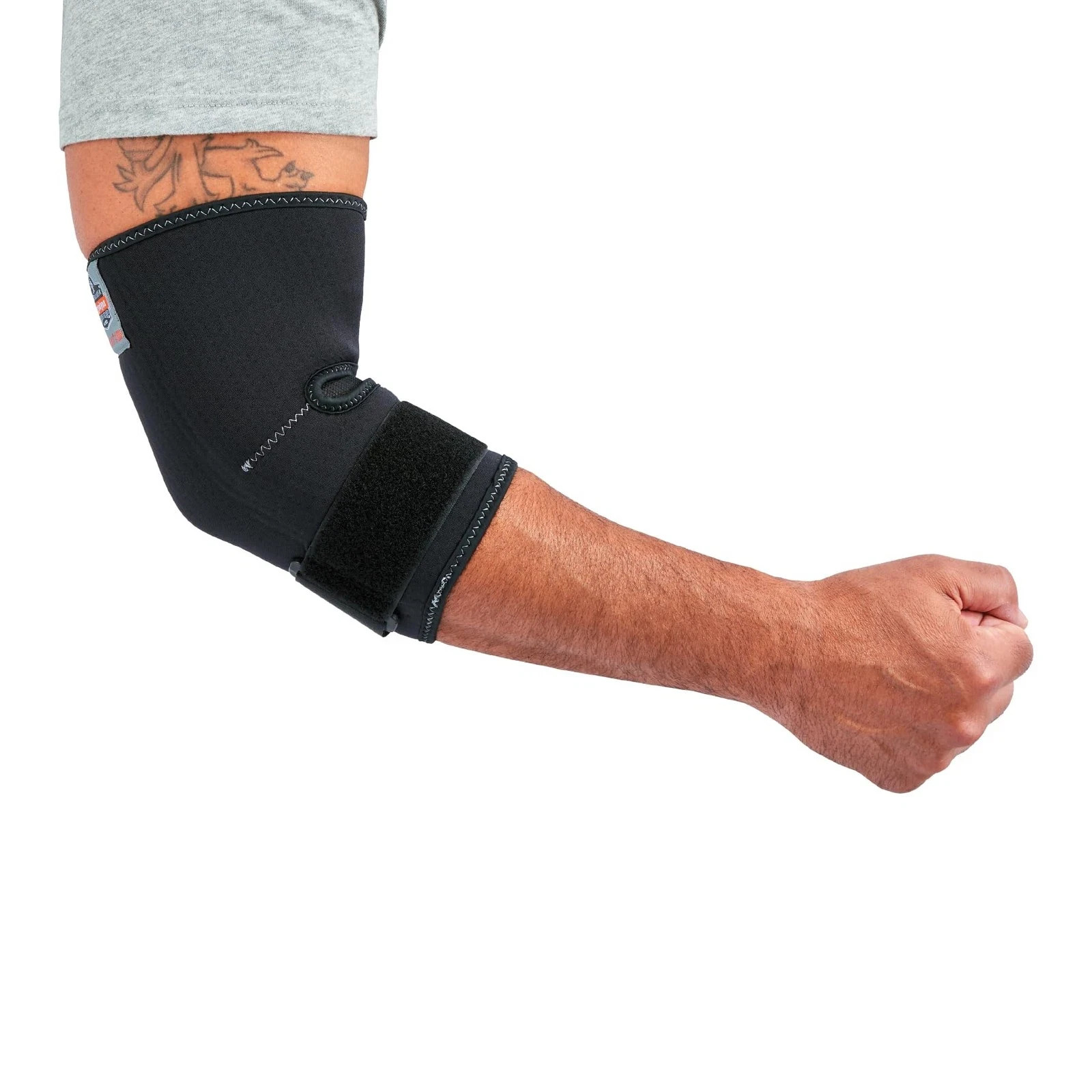 Ergodyne ProFlex 655 Black Neoprene Elbow Sleeve with Strap Size Large