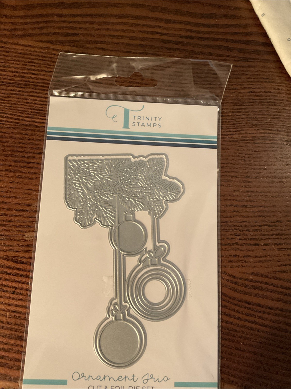 Trinity Stamps. Ornament Trio Cut And Foil Die Set. TMD-170. Cardmaking. New