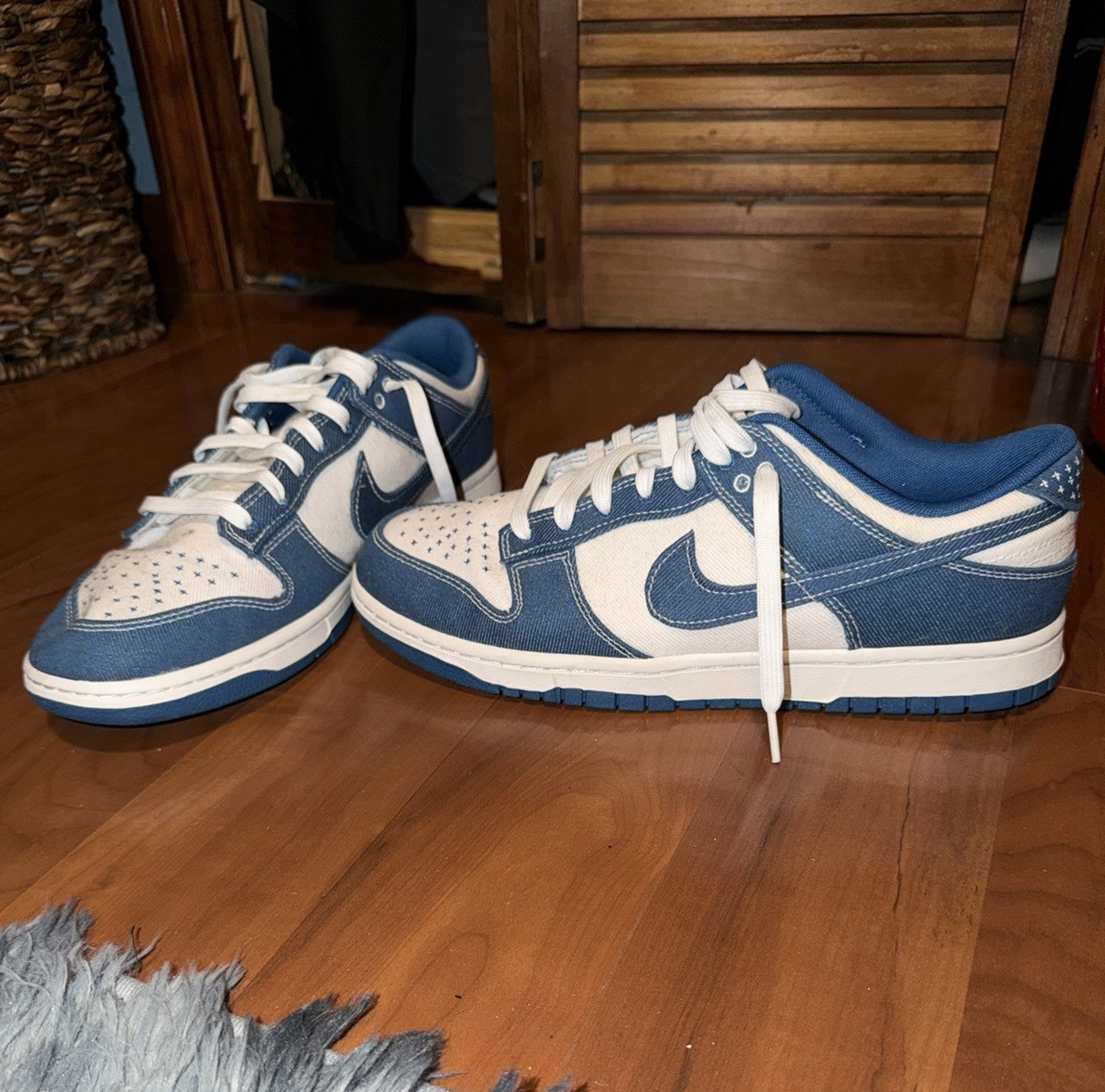 Nike Men's Dunk Low’s Sashiko Industrial Blue