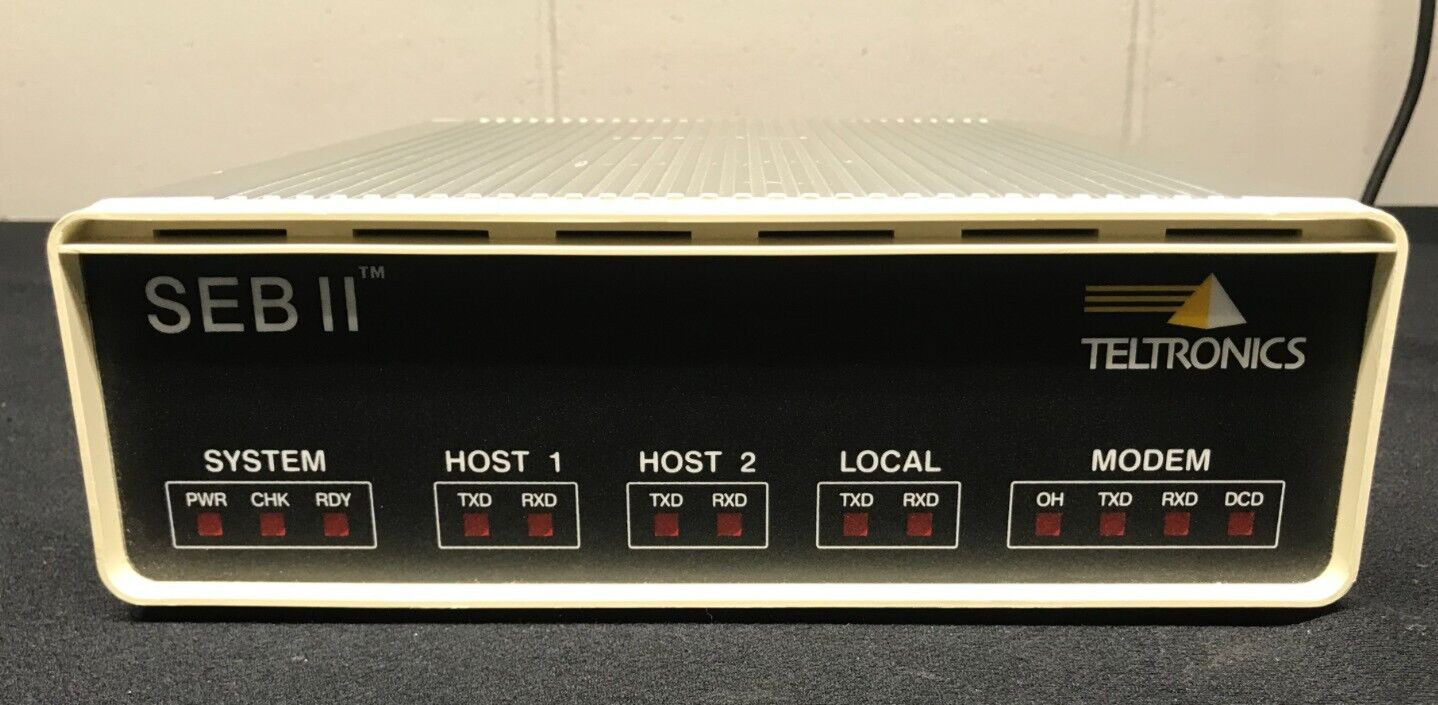 Vintage Teltronics SEB II Site Event Buffer SEBIIHS 256K RAM 14.4 BPS - No AC