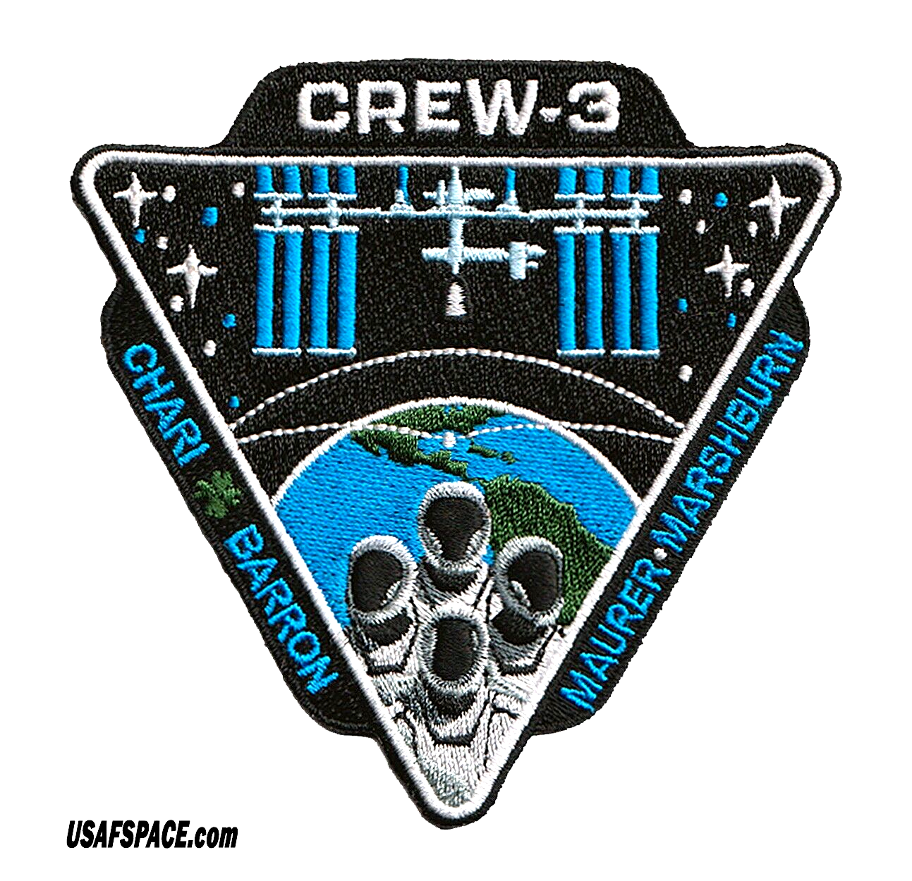 Authentic CREW-3 SPACEX Falcon 9 Launch DRAGON NASA ISS Mission SPACE PATCH