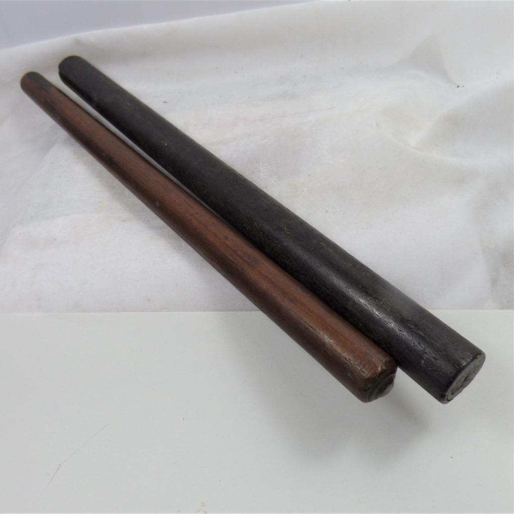 2 x solid draughtsmen rolling rules Antique TECHNICAL DRAWING INSTRUMENT Vintage