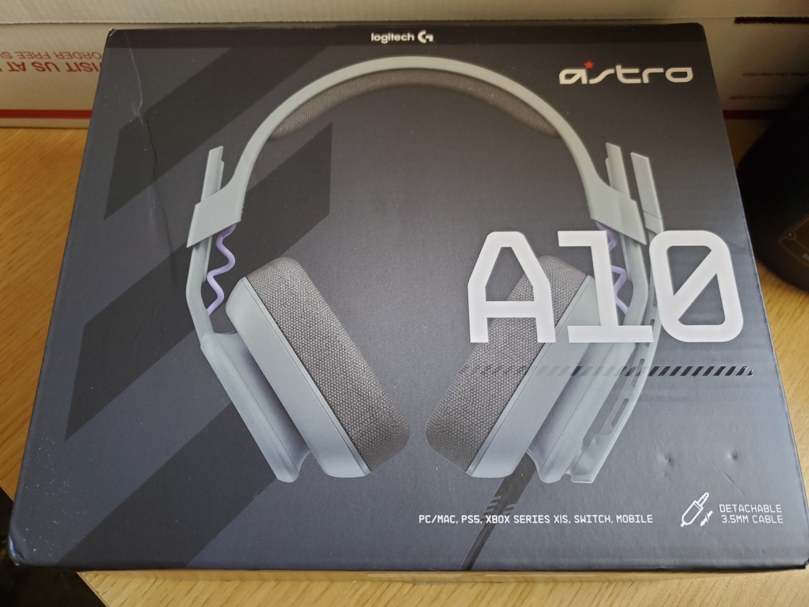 Logitech G Astro A10 Wired Gaming Headset for PS5 Xbox PC Grey