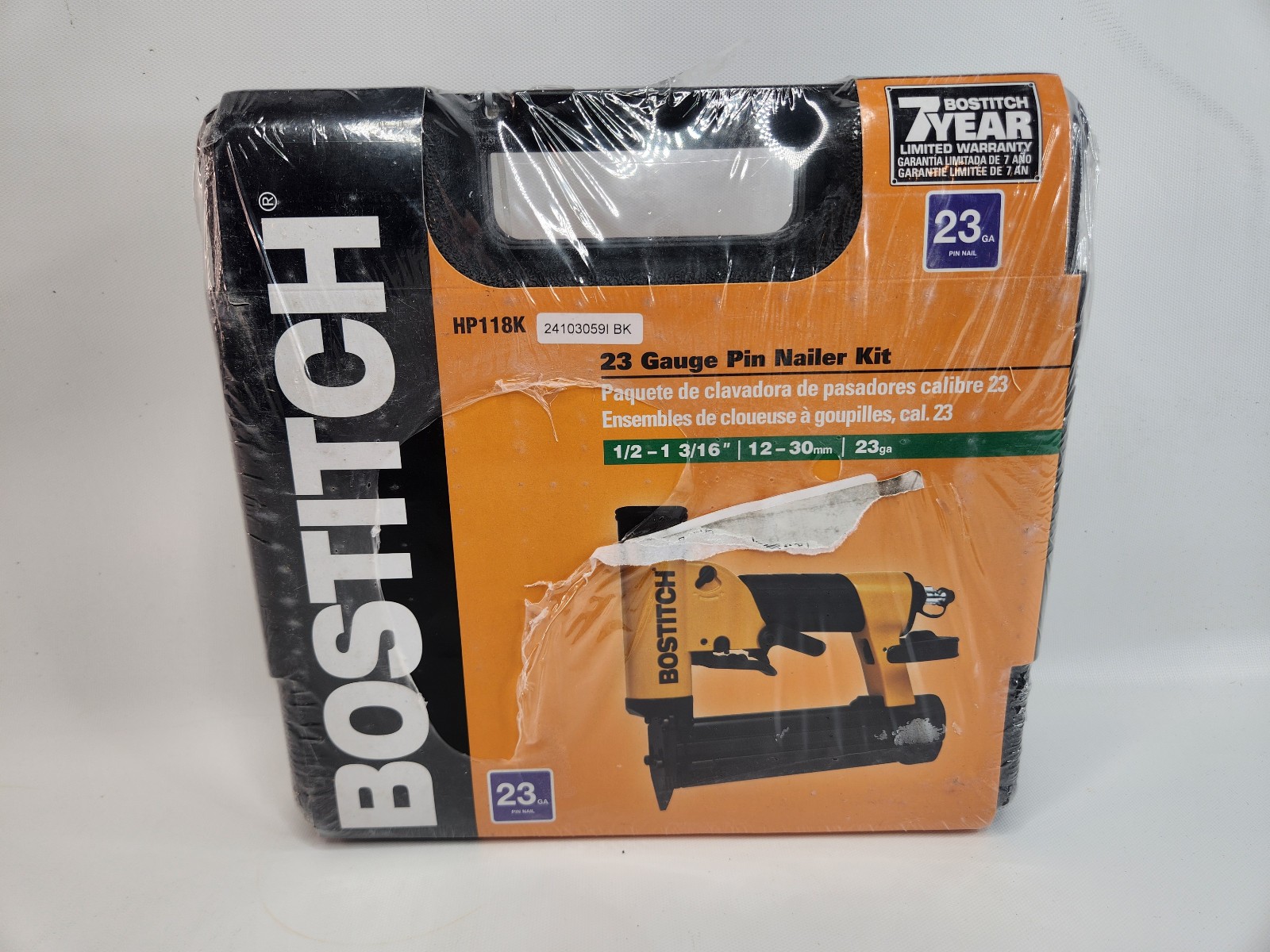 Bostitch Hp118k 23 Gauge 1/2" To 1-3/16" Pin Nailer Brand New