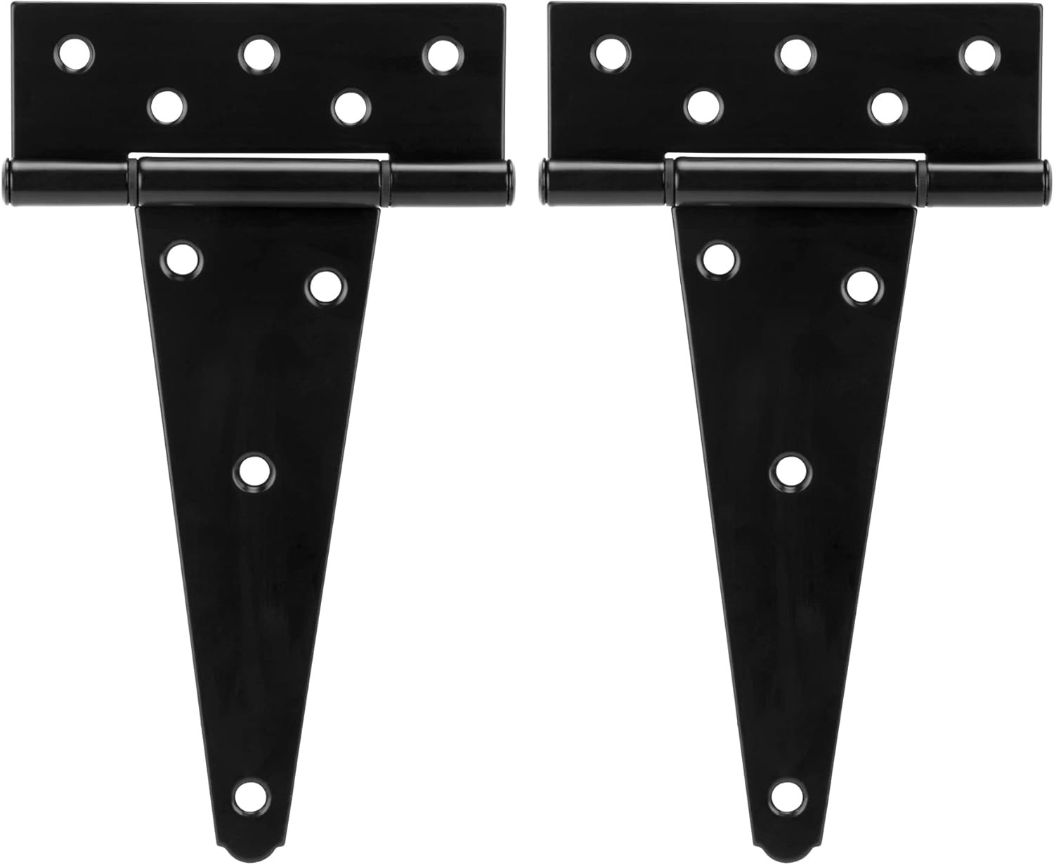 8 Inch T-Strap Heavy Duty Shed Door Hinges Gate Strap Hinges Black Tee Hinge Wro