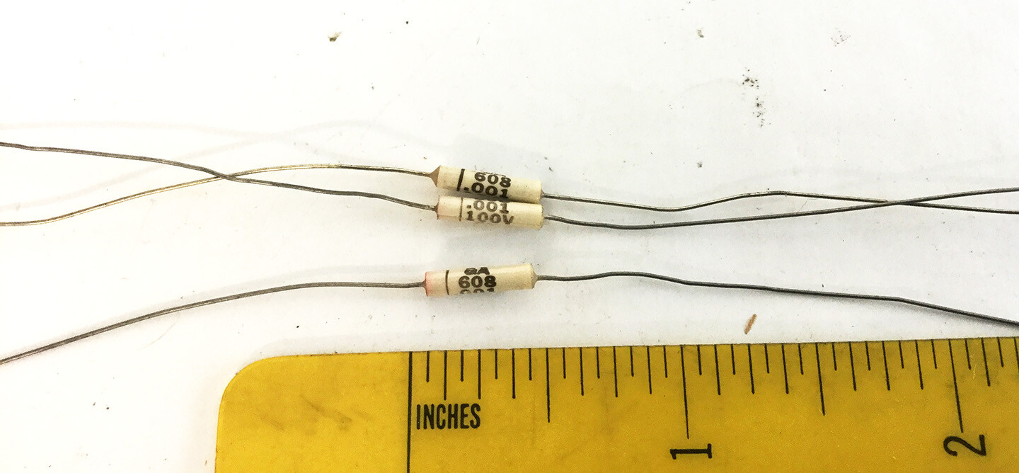 20 NOS Capacitors .001 uf 100v