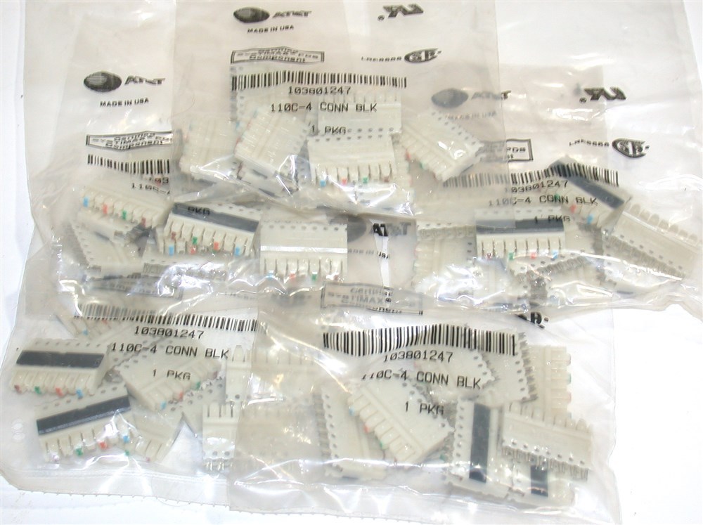 Lot 50 - 110 Clips for AT&T Lucent Avaya & Commscope Connector Blocks