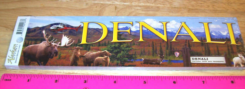 Scrapbook Header Card Denali Alaska with Moose, Bears & beautiful Denali scenery