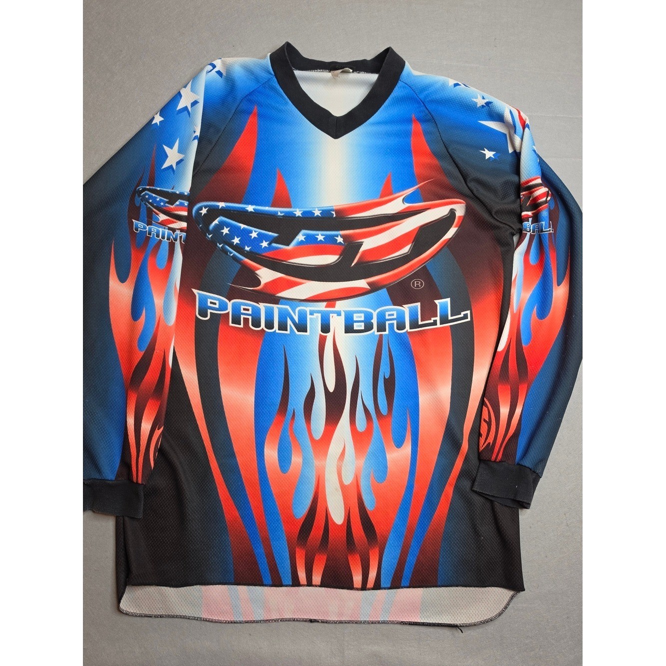 JT Racing Jersey Mens M Motocross BMX Bike Ringer Long Sleeve Shirt Paintball