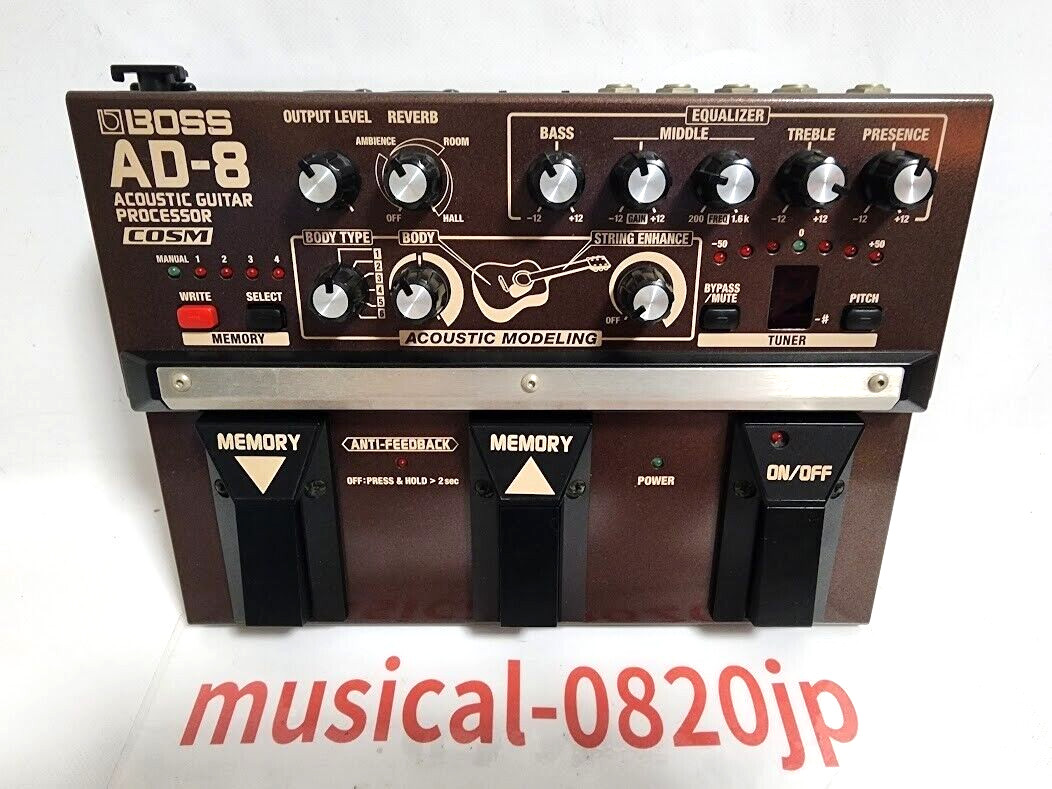 Boss AD-8 ACOUSTIC GUITAR PROCESSOR Guitar Effect Pedal