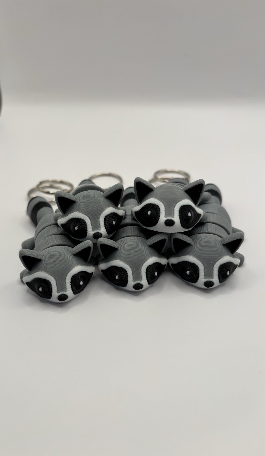 Racoon Fidget Keychain