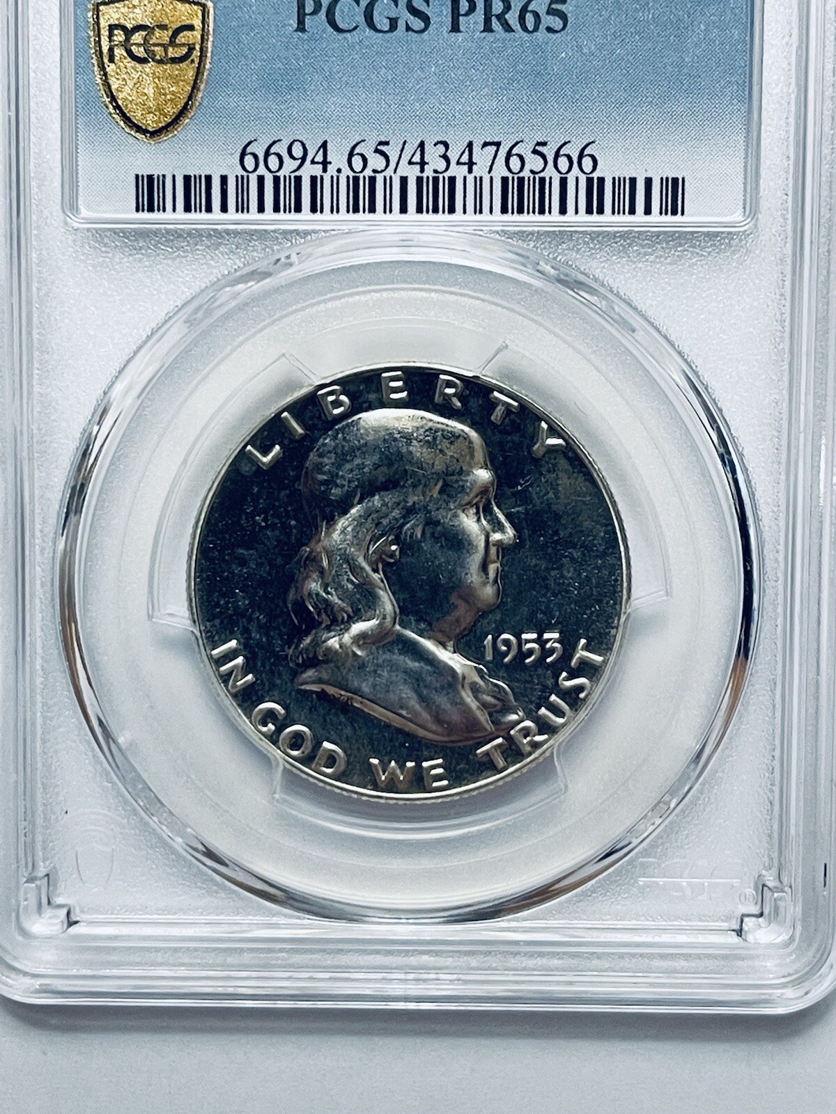 1953 Franklin Silver Half Dollar PCGS PR65