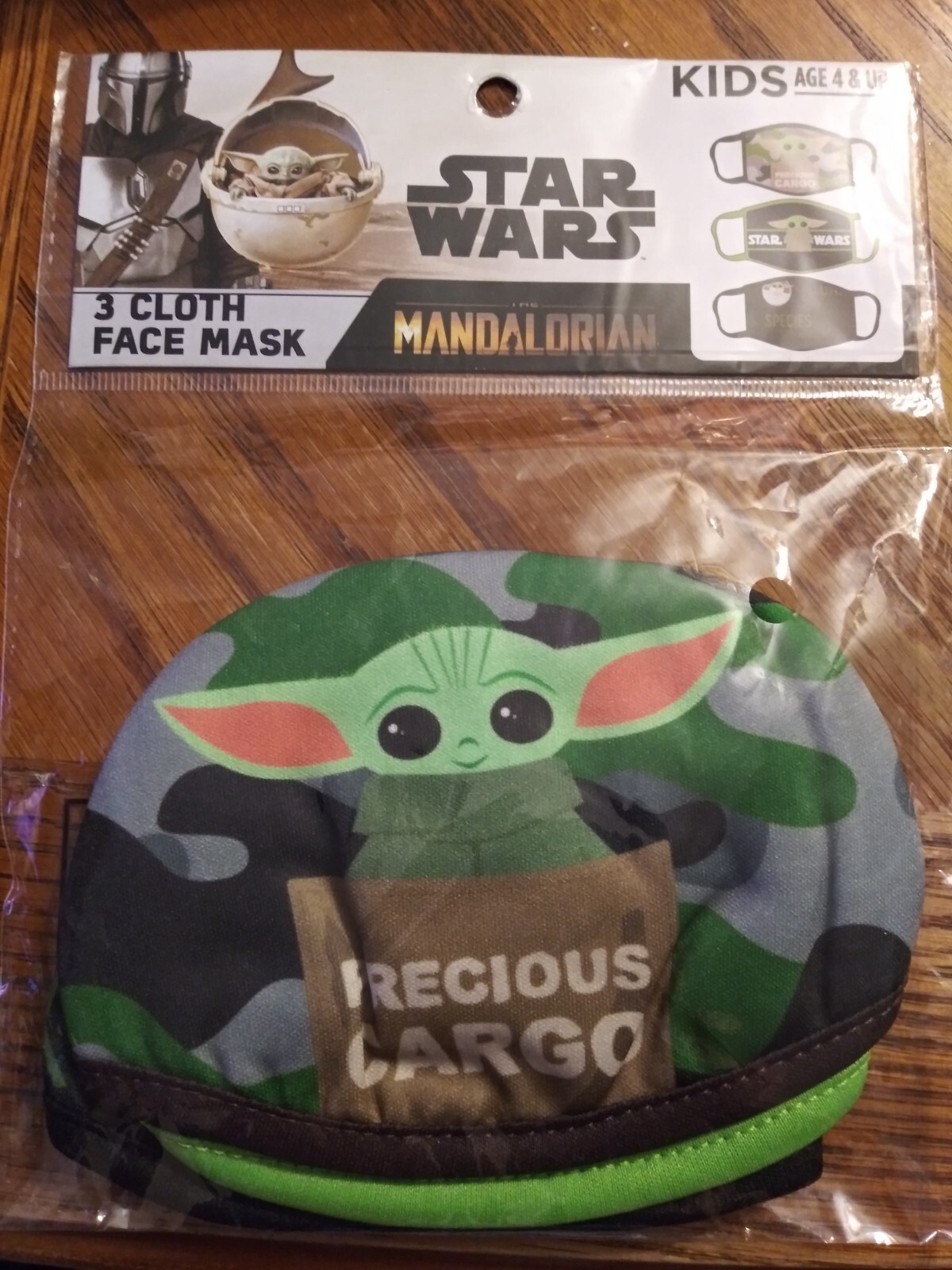 Star Wars Mandalorian 3pc Set   Face  Mask  Age  4+   Washable  all Different