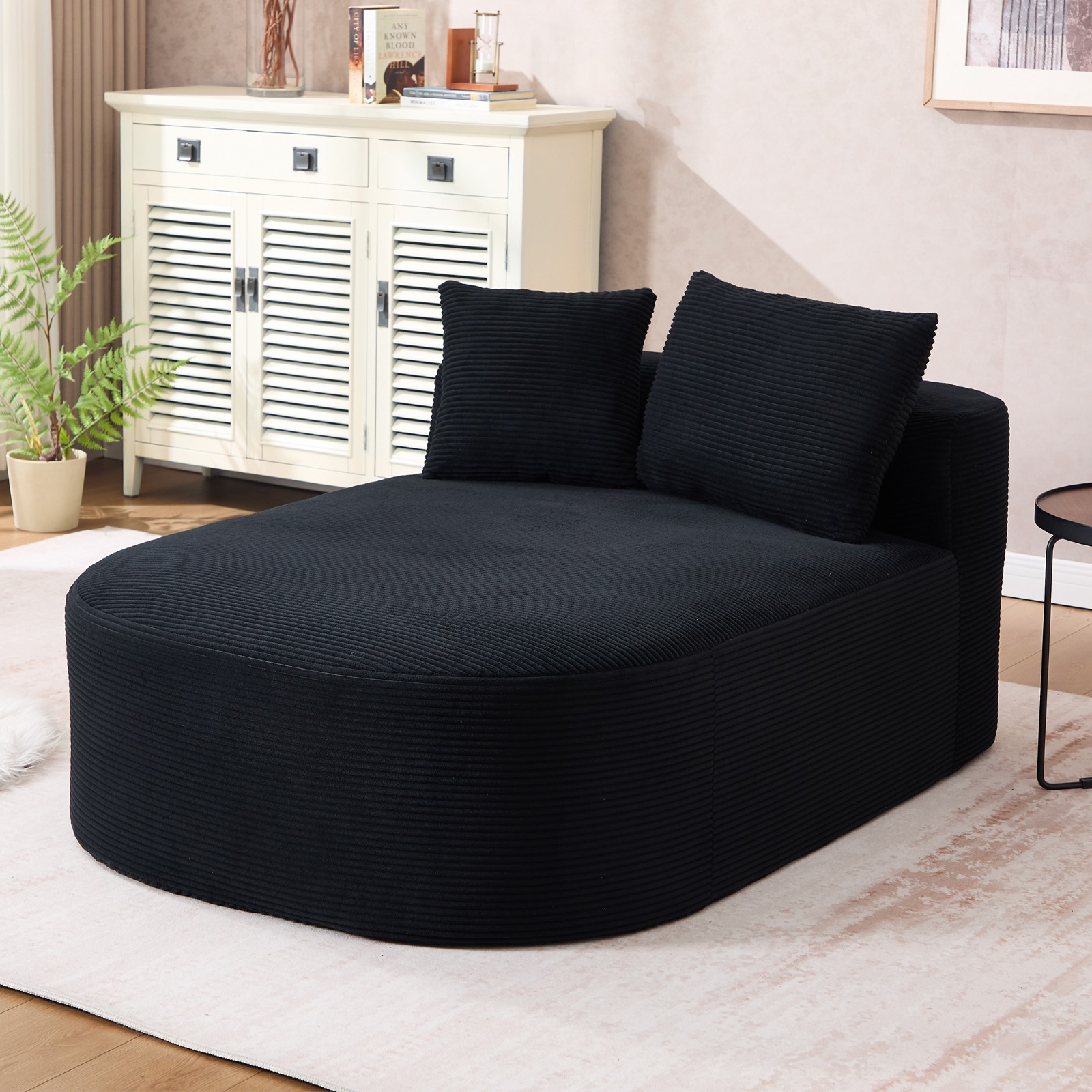 67.5''Chaise Lounge Chair 46'' Wide Seat Indoor Corduroy Oversized Sleeper Sofa