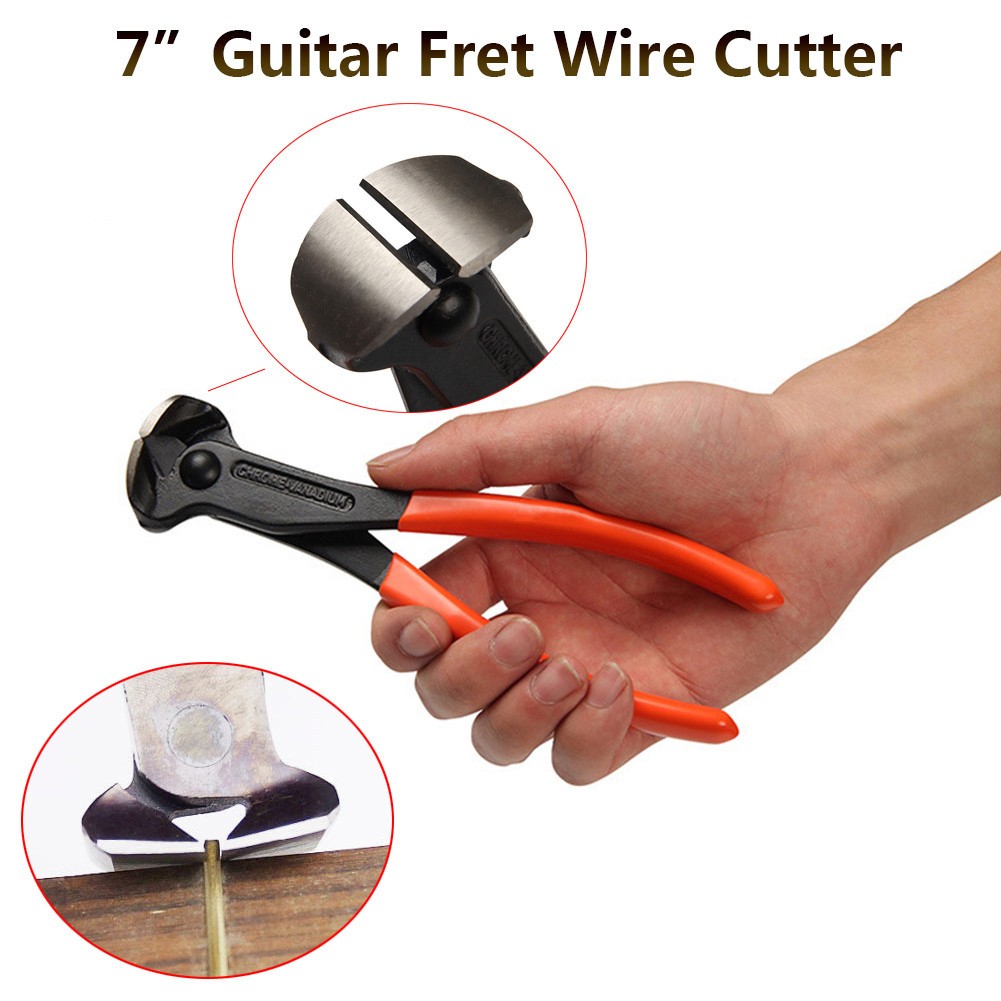 7in Guitar Fret Wire End Cutter Luthier Tool Nipper Puller Plier String Scissors