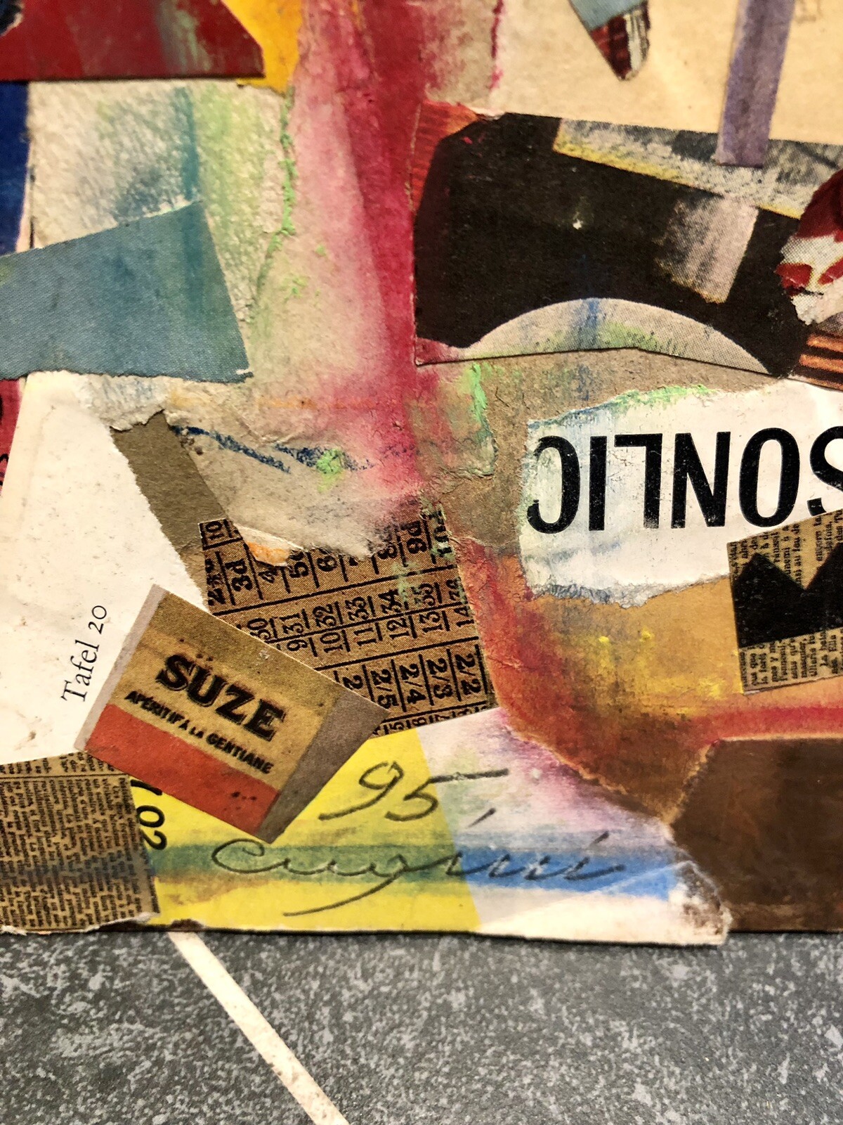 Two Original Outstanding High Quality Collages By Luigi Cugini