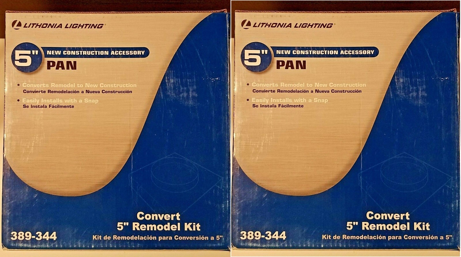 (2) pack NEW LITHONIA LIGHTING 5" / 13cm NEW CONSTRUCTION Rec PAN Accessory