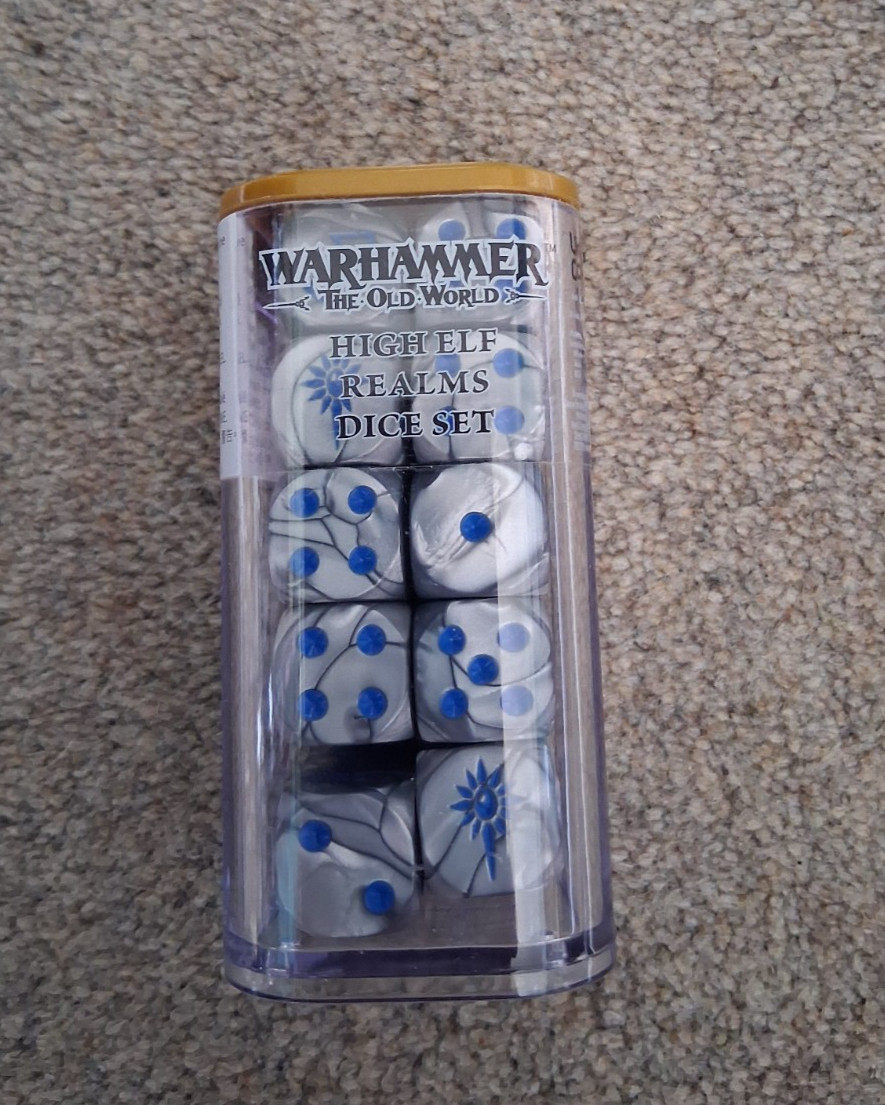 Warhammer: The Old World - High Elf Realms Dice Set (BNIB OOP)