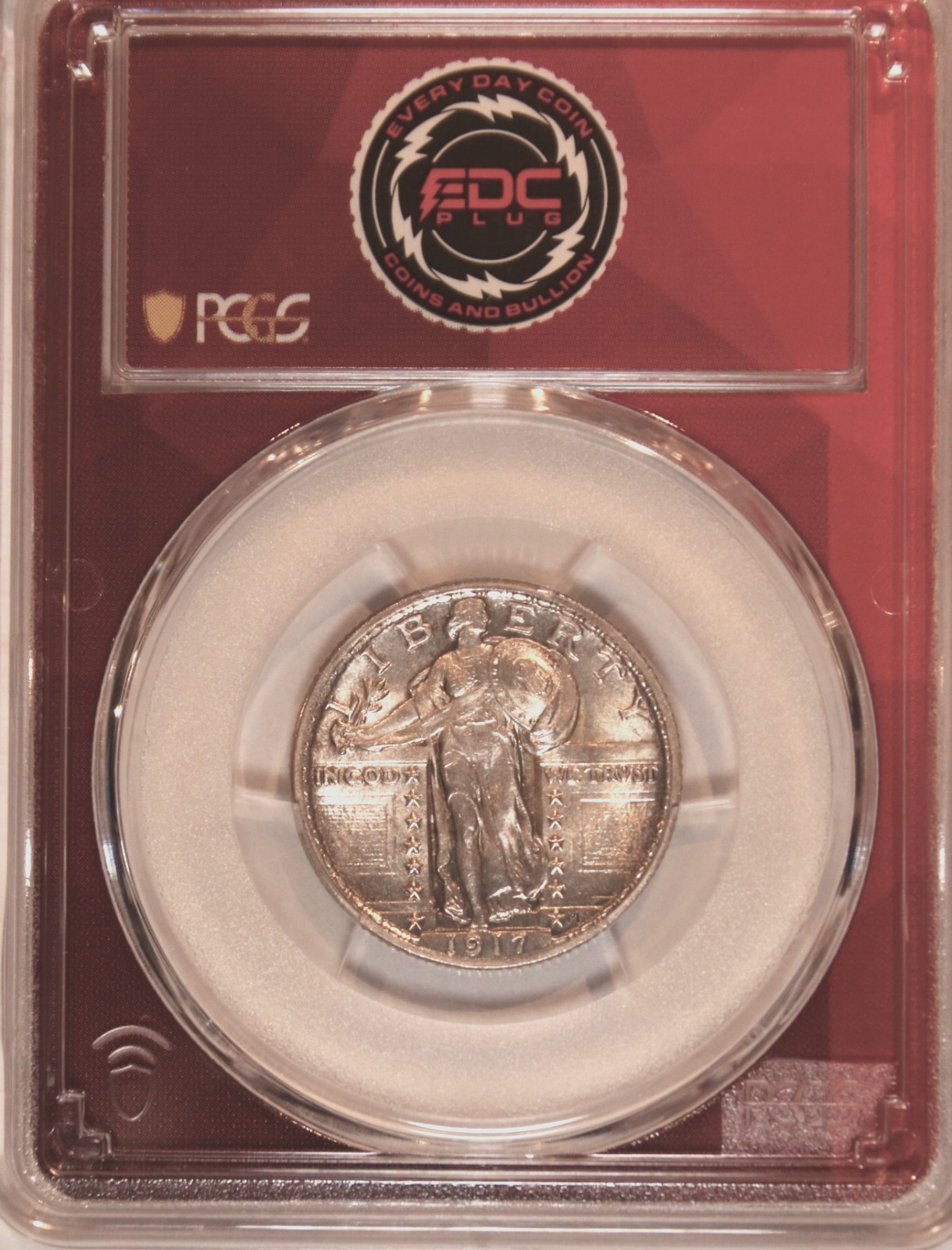 1917 TYPE 2 STANDING LIBERTY QUARTER - PCGS MS64 - #3606E FREE SHIPPING