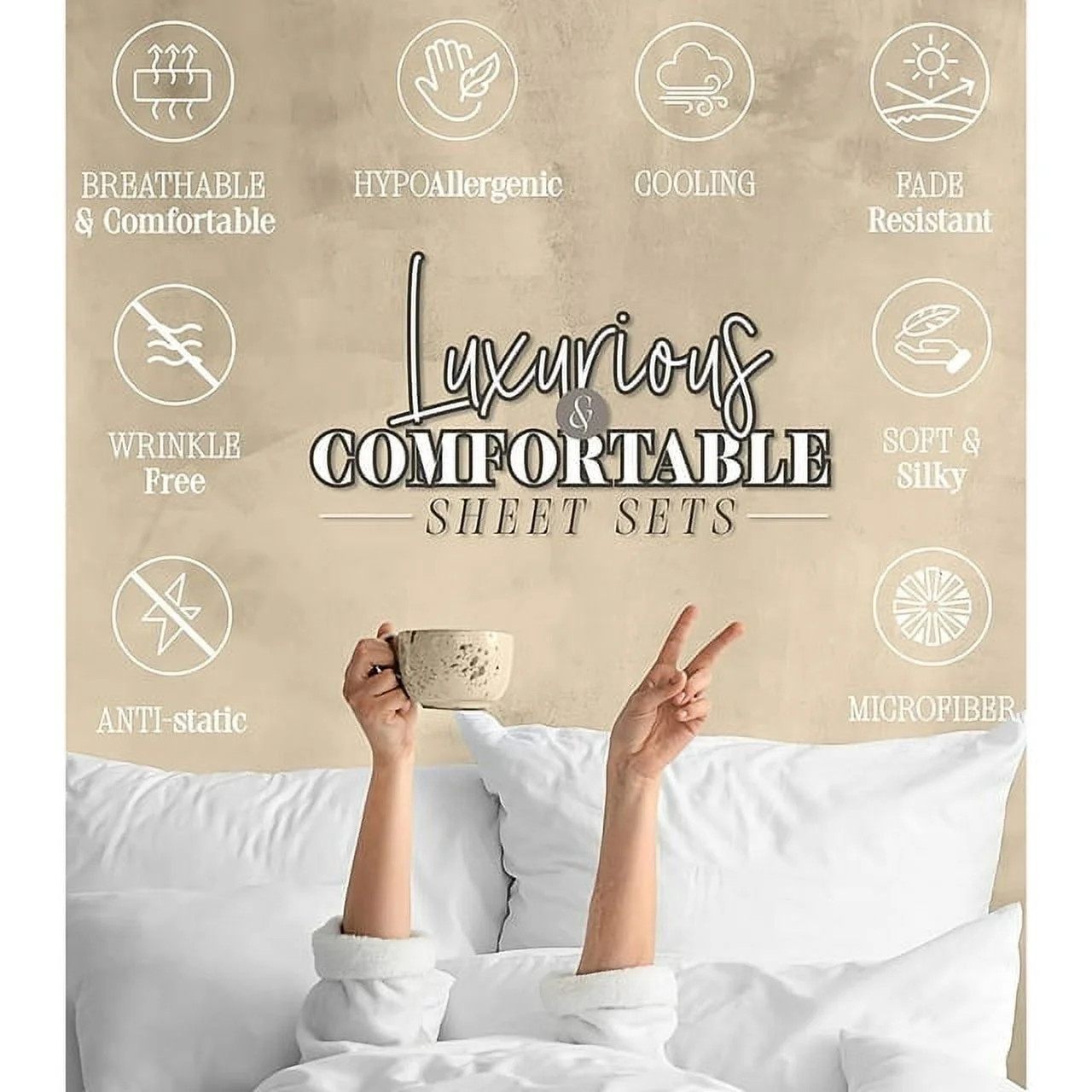 High Thread Count Fitted Sheet Twin Size