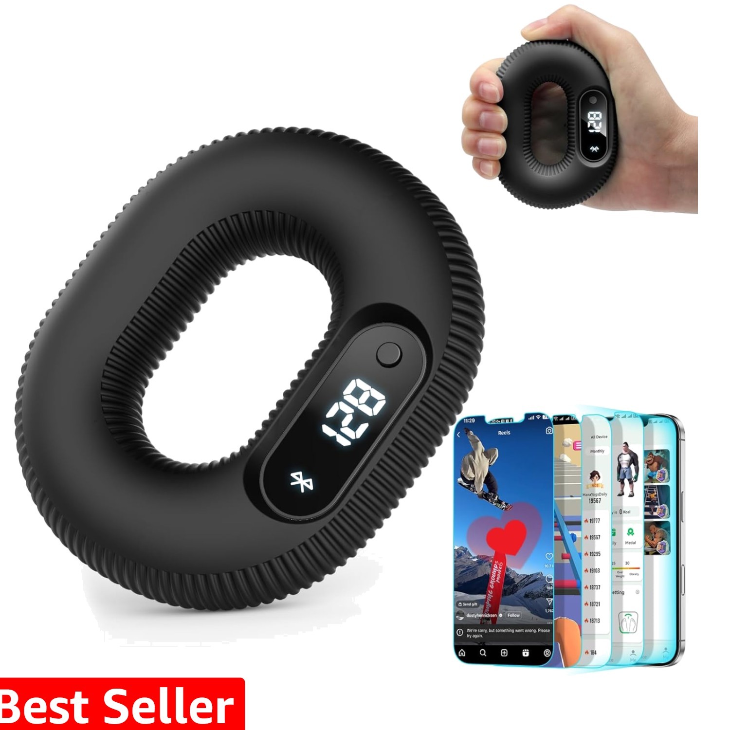 Smart Grip Trainer, Supports Multiple Game Interaction and HID Mode Video Bro...