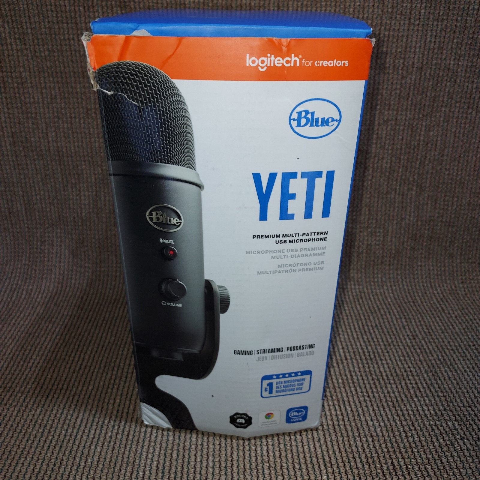 (USED) LOGITECH BLUE YETI USB MICROPHONE BIDIRECTIONAL - READ