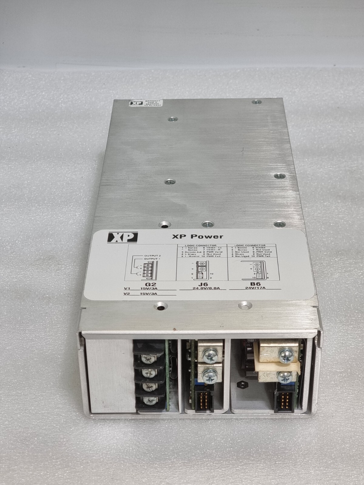 Used XP F6B6J6G2 XP POWER SUPPLY OUTPUT 24V/17A, 24V/8A, 15V/3A, 15V/3A