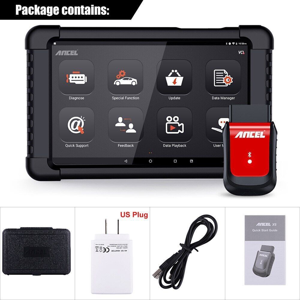 ANCEL X6 Car Diagnostic Tool Bidirectional All Systems OBD2 Scanner Code Reader