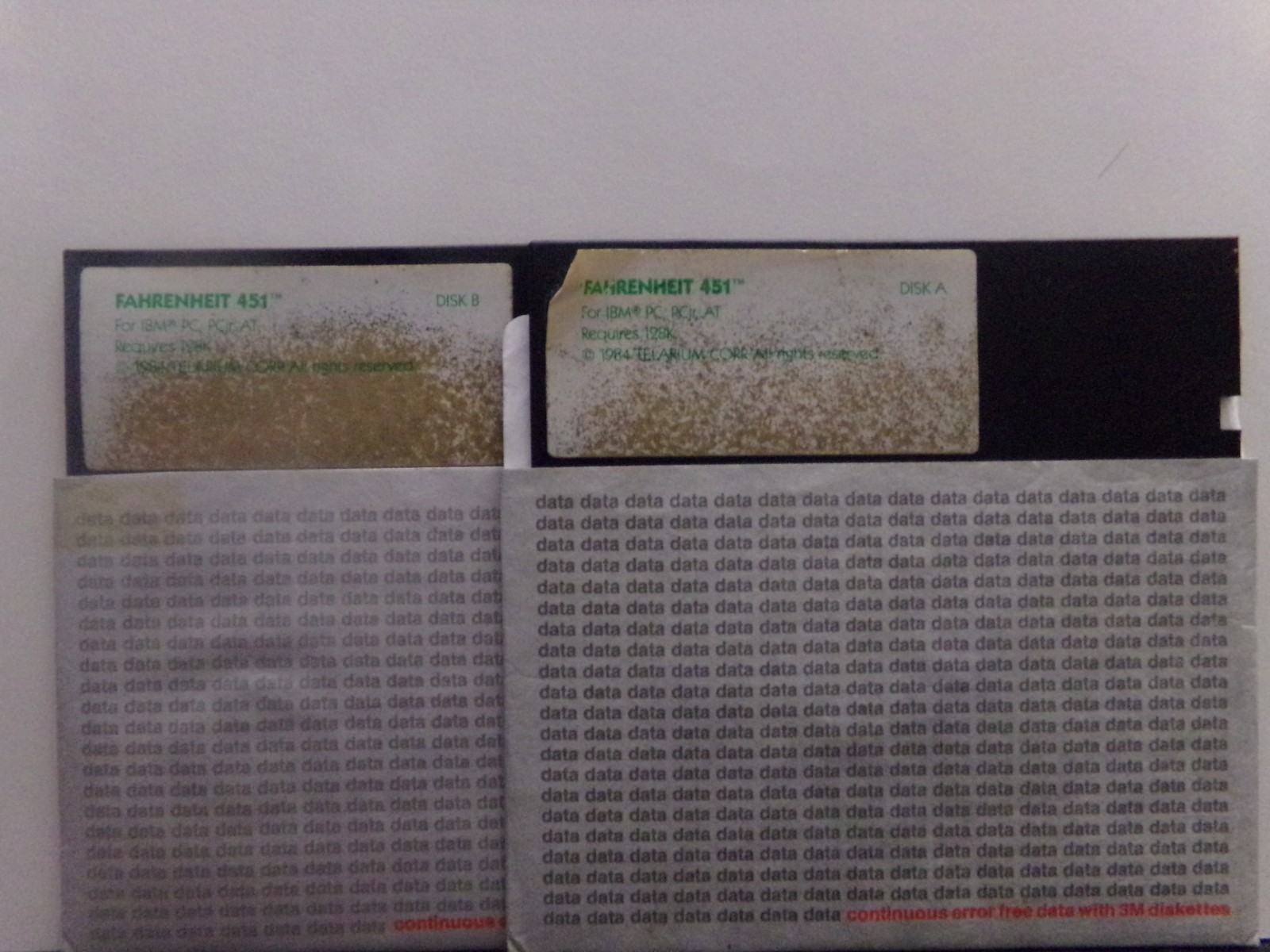 TELARIUM Fahrenheit 451 Disc A & B Floppy Disk