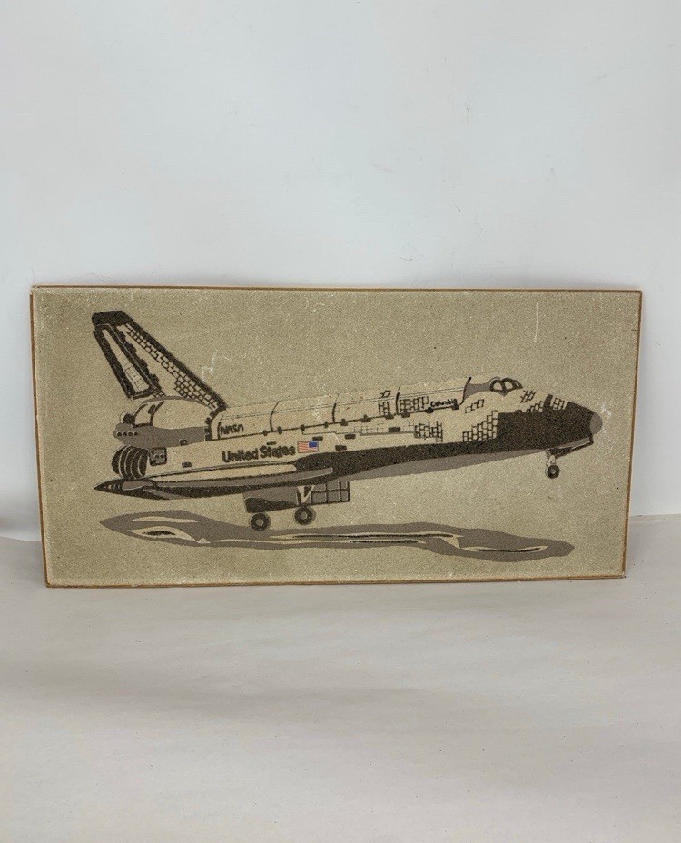 Vintage 1984 Space Shuttle Columbia Art