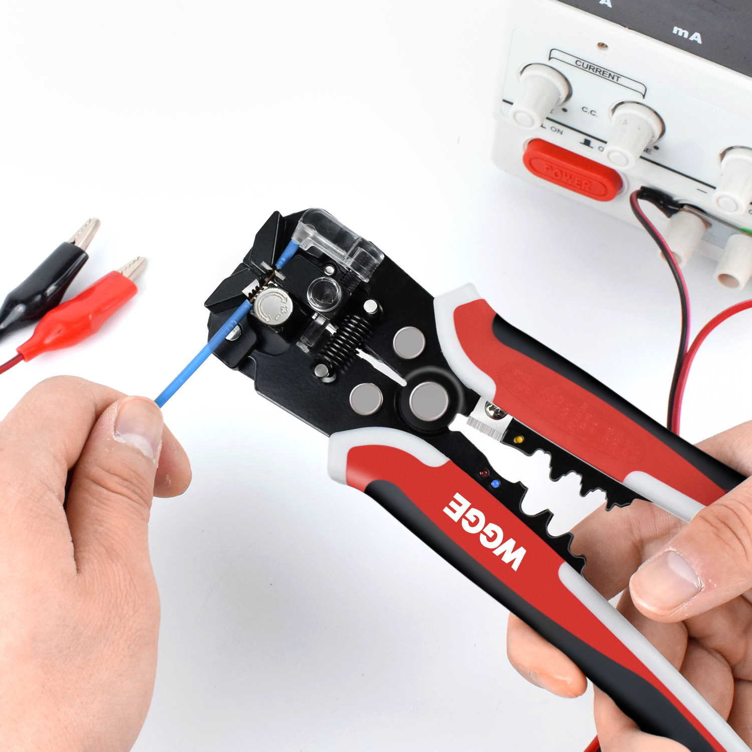 WGGE 014 Self-Adjusting Insulation Wire Stripper/cutter/crimper tool 8"