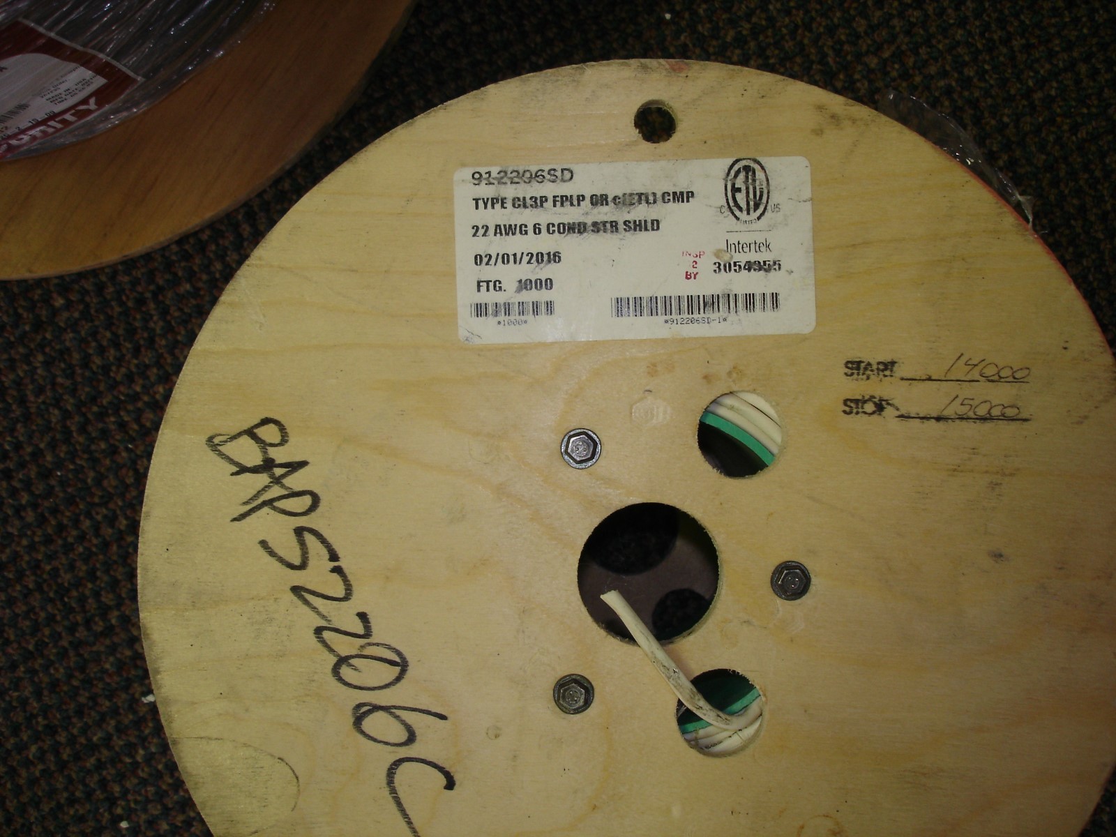 INTERTEK 22 AWG, 6 COND.   "NEW"