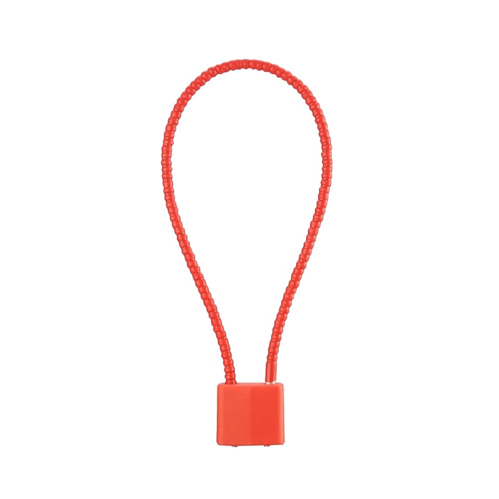 38cm Wire Rope Lock Keyed Iron Body with 3 Keys for Cupboard Filing Cabinet Use