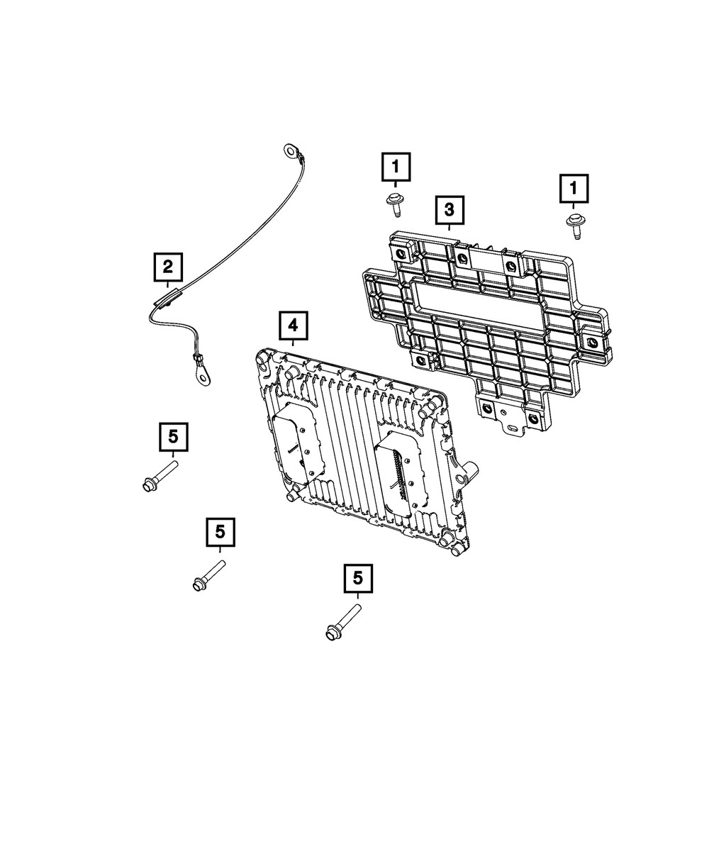 Genuine Mopar Engine Control Module Bracket 68299057AD