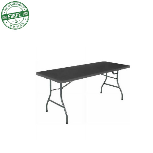 Cosco 6 Foot Premium Folding Table, Black Weather Resistant FREE SHIPPING US