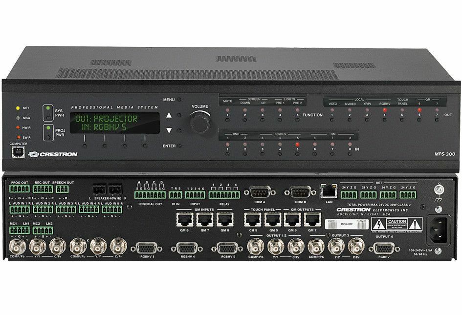 Crestron MPS-300 Multimedia Presentation System 300 Rack Mount Professional