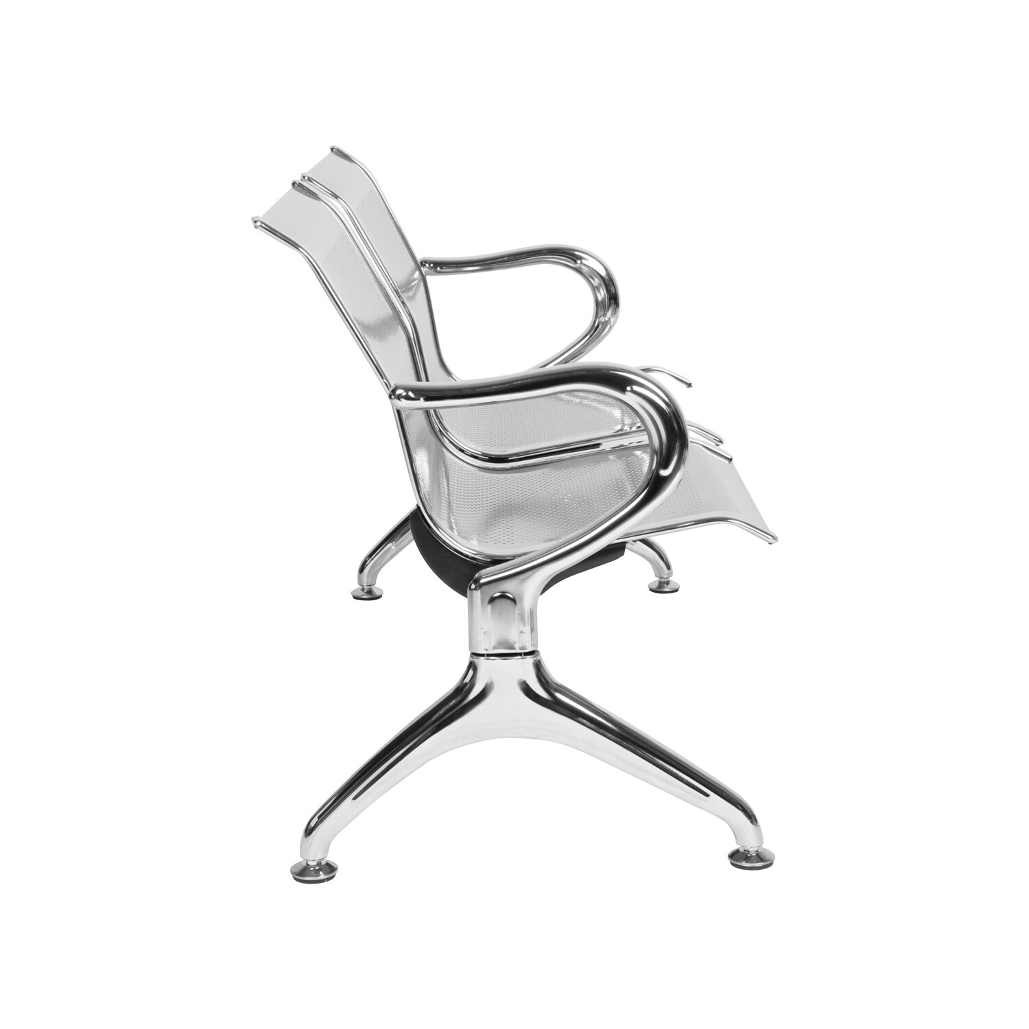 2 Seat Sliver Stainless Steel irport Hospital Bank Office Hallway Waiting Chair