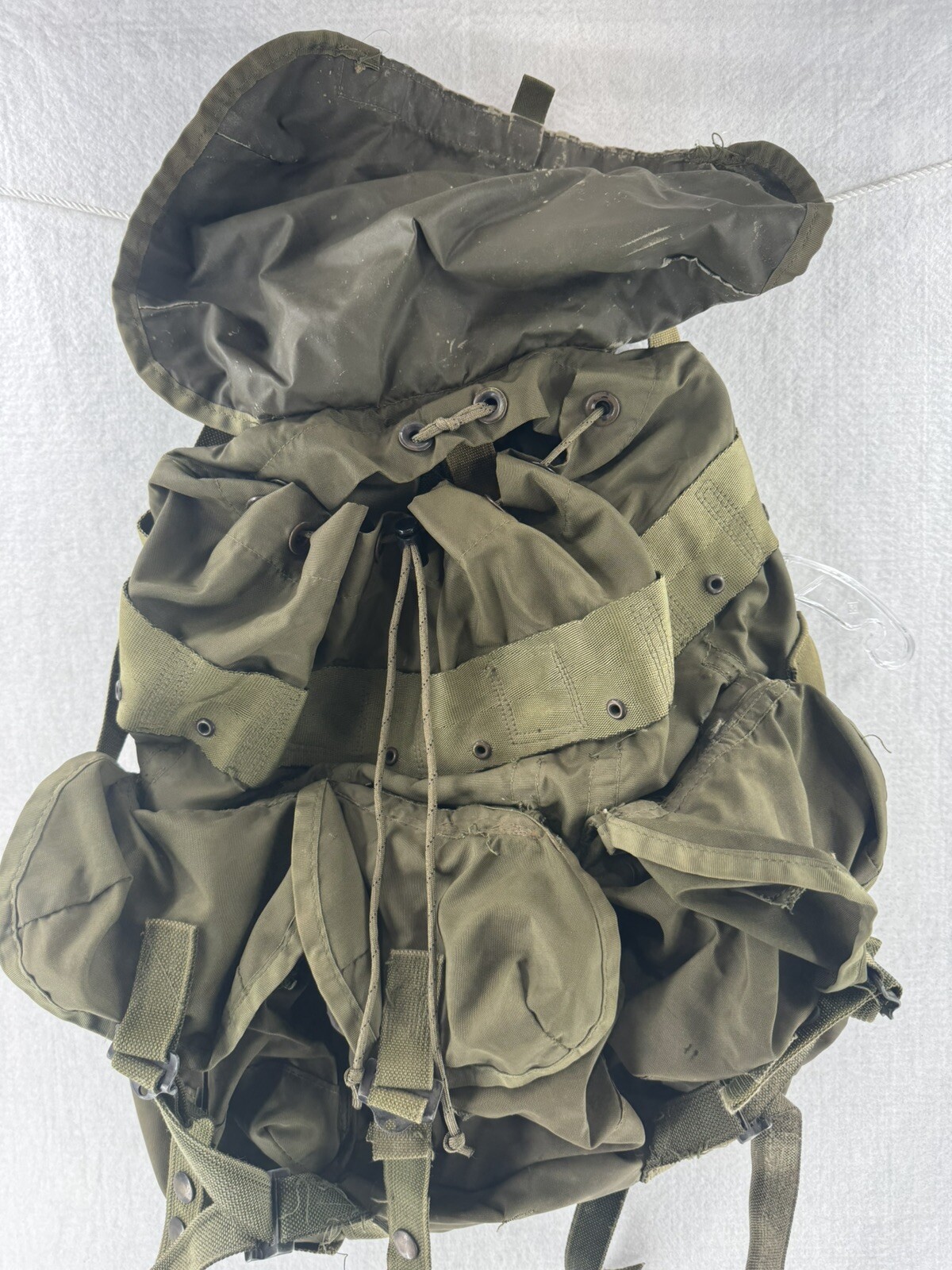 USGI LC-1 Alice Combat Field Pack Without Frame - Nylon Medium Backpack OD Vtg
