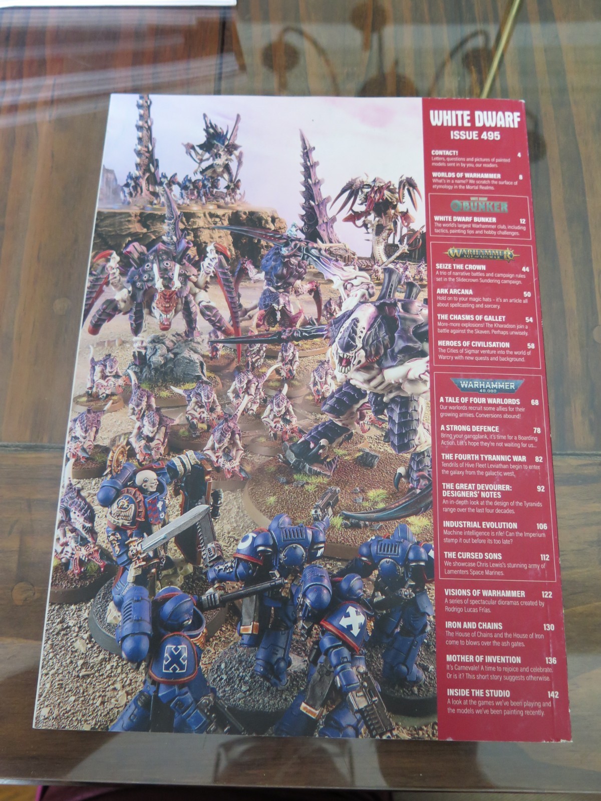 WHITE DWARF ISSUE 495 WITH INSERTS WARHAMMER 40,000 40K GAMES WORKSHOP