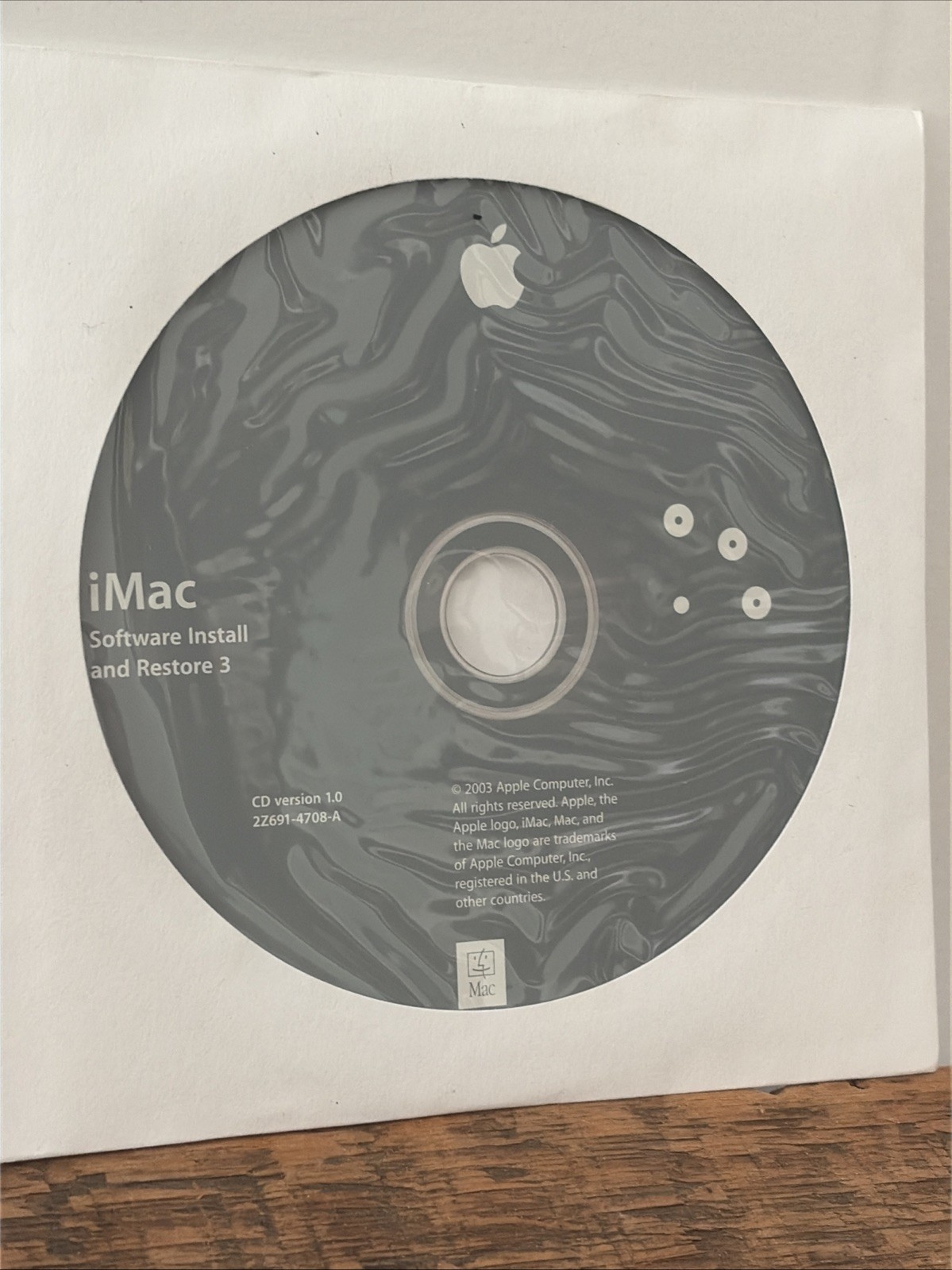 VTG 2003 Apple iMac OS X Version 10.3.1 Install Discs Set