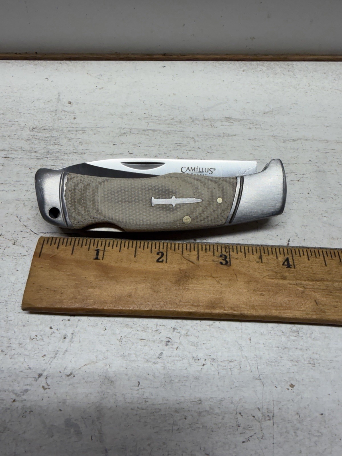 Camillus Titanium 7.25″ Folding Pocket Knife 440 S 3.25" Blade Lock Back
