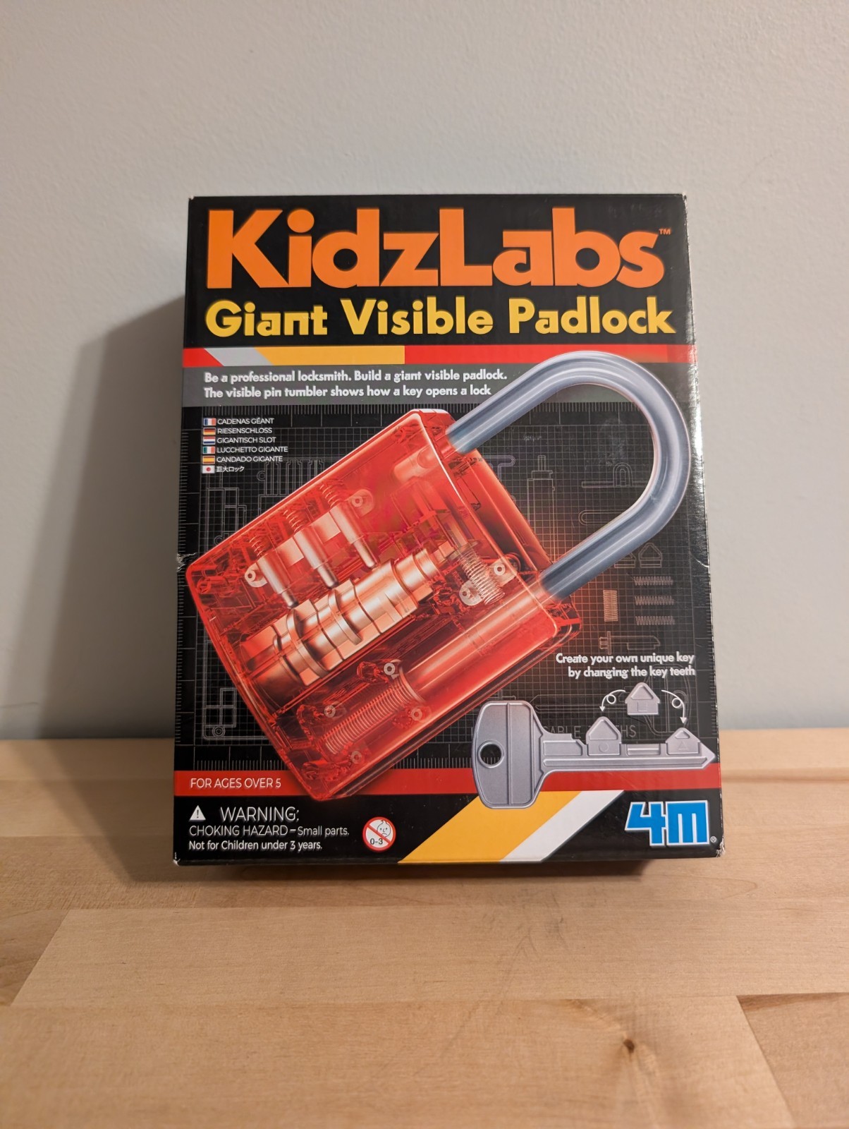 KidzLabs - Giant Visible Padlock, Already built. Good shape.