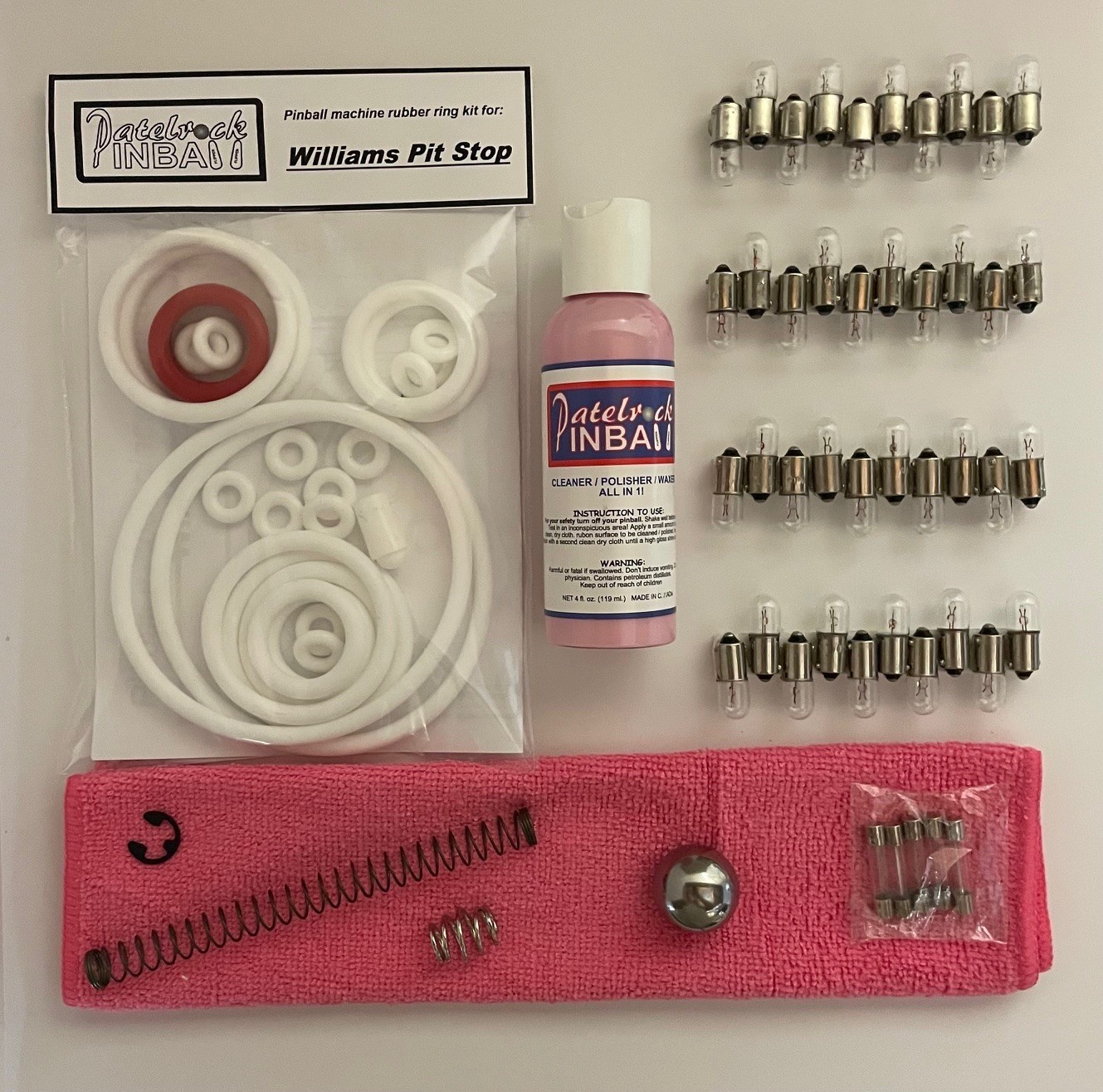 1968 Williams Pit Stop Pinball Machine Maintenance Tune Up Kit
