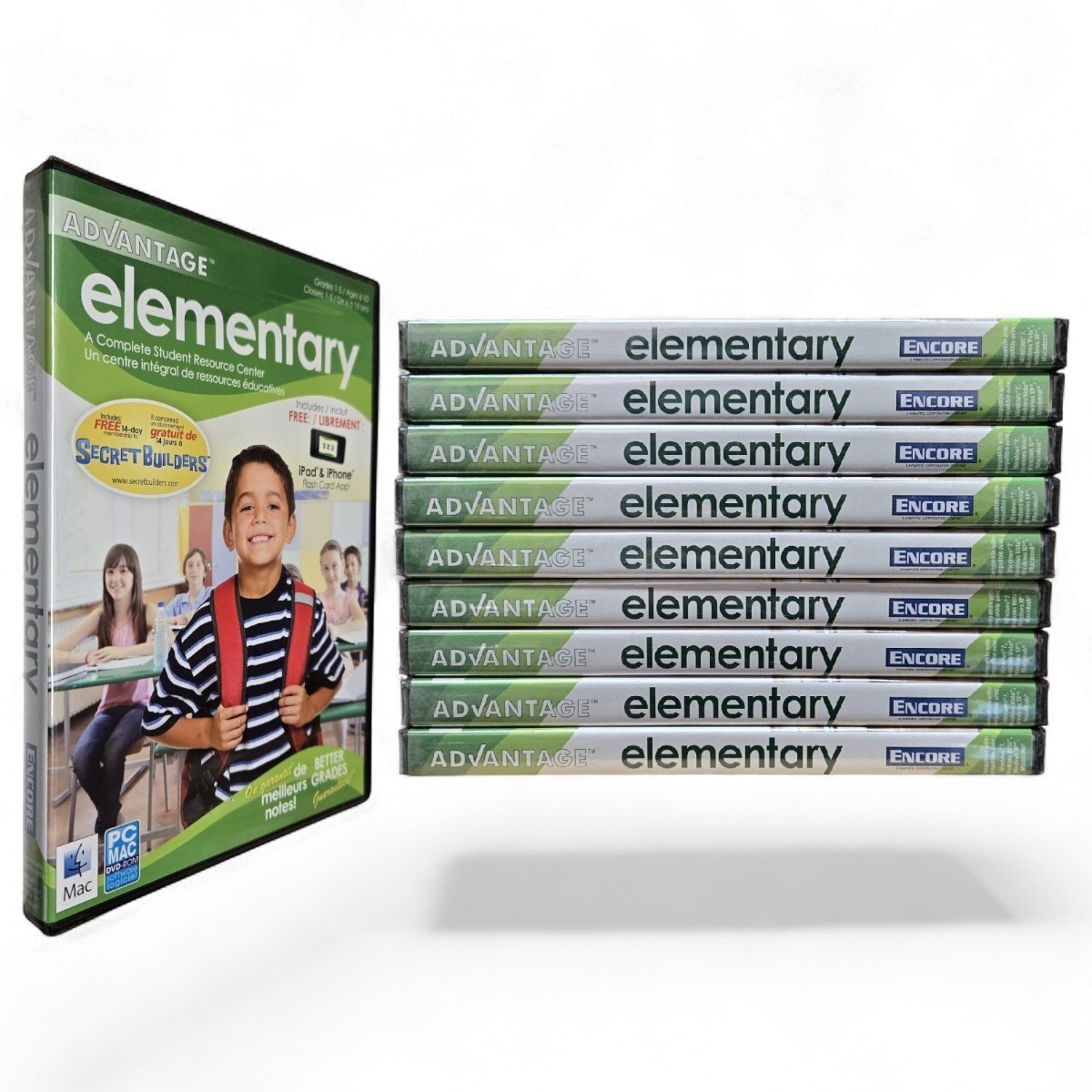 Lot *10* Advantage Elementary Complete Student Resource Center PC Windows Boxed